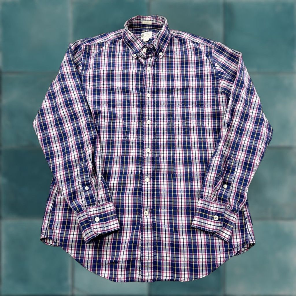 J.Crew J.Crew Shirt Mens Medium Plaid Tailored Fit Button Down Long Sleeve Multicolor Size US M / EU 48-50 / 2 - 1 Thumbnail