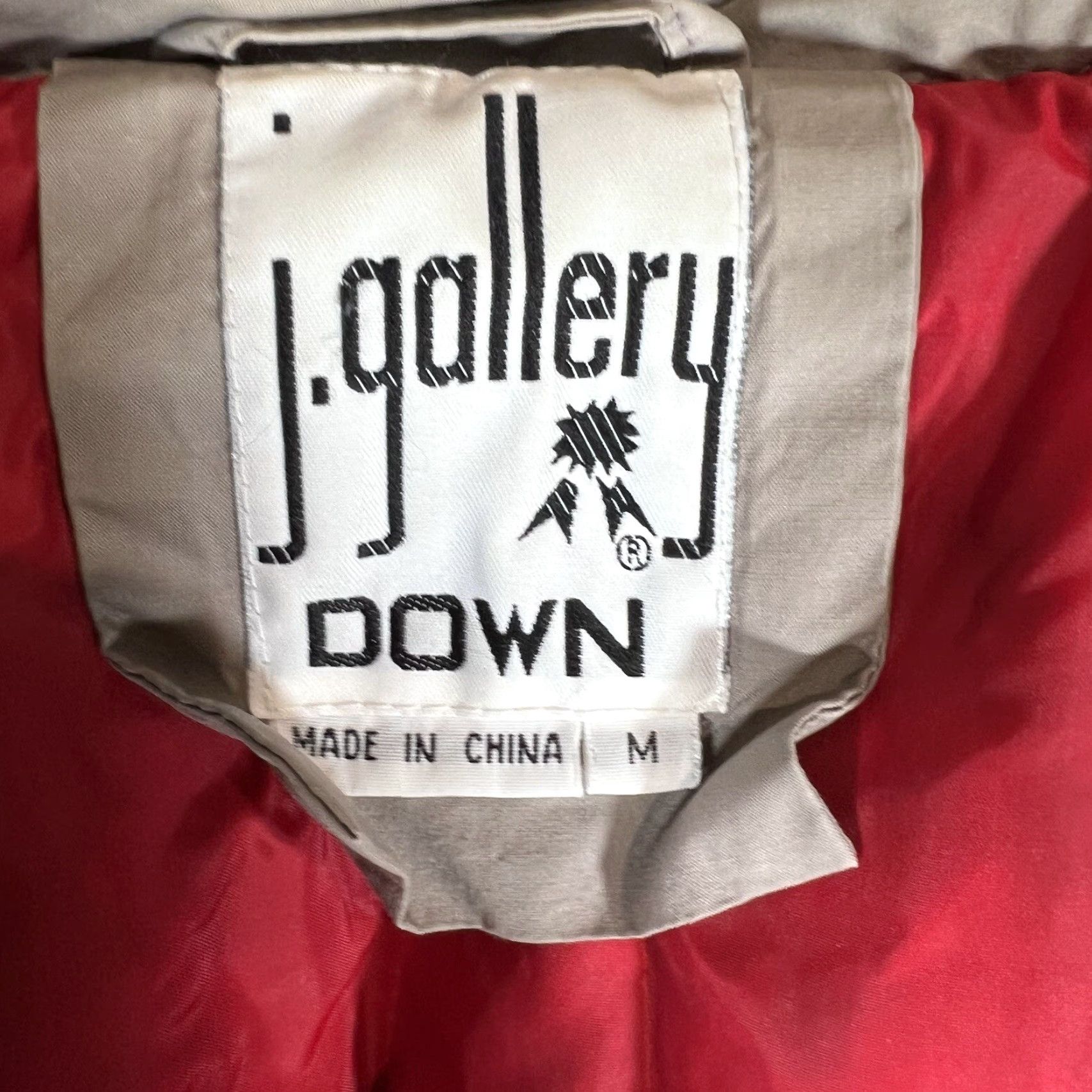 Vintage Vtg J. Gallery Down Puffer Jacket Women's Duck Down Sz M Beige Coat Fashion Size M / US 6-8 / IT 42-44 - 2 Thumbnail