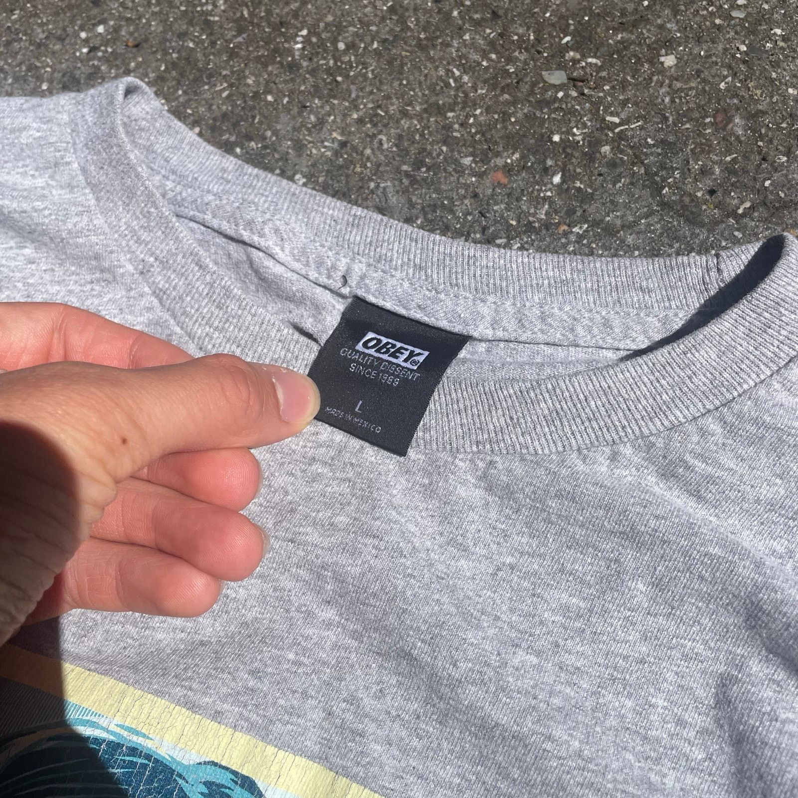 Obey Obey “We The People” Graphic T-Shirt Grey Size L Size US L / EU 52-54 / 3 - 2 Thumbnail
