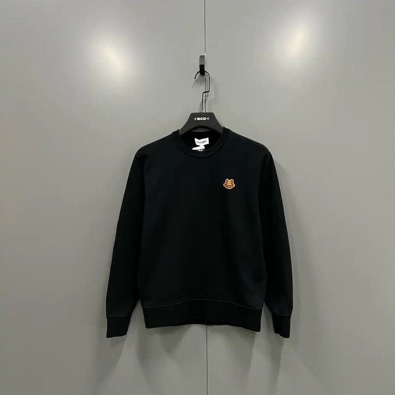 Kenzo KENZO Black Cotton Long Sleeve Sweatshirt 0089 Size XS / US 0-2 / IT 36-38 - 1 Thumbnail