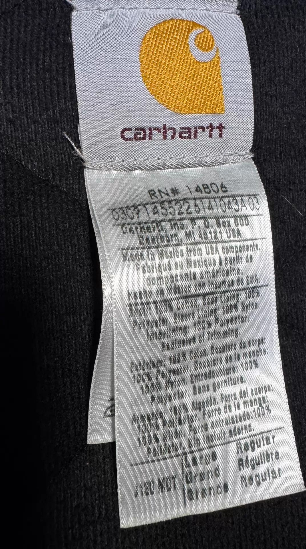 Carhartt Carhartt J130 Vintage Hooded Work Jacket Midnight Blue L Size US L / EU 52-54 / 3 - 9 Thumbnail