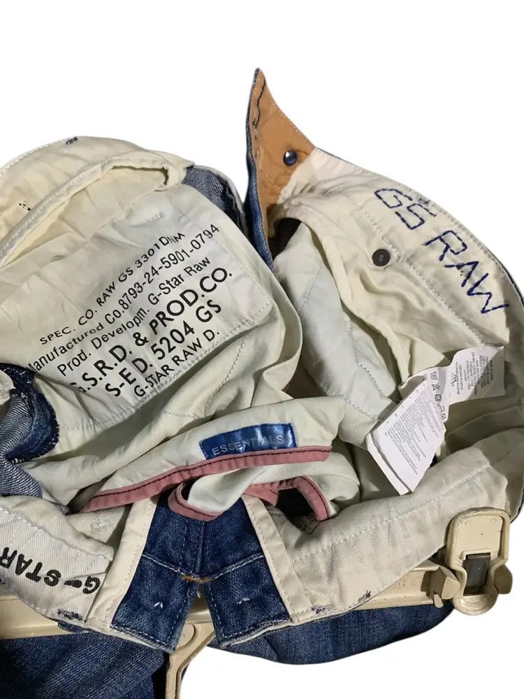 G-Star G Star Raw Denim J cut suspender patch sashiko stitch jeans Size US 34 / EU 50 - 15 Thumbnail