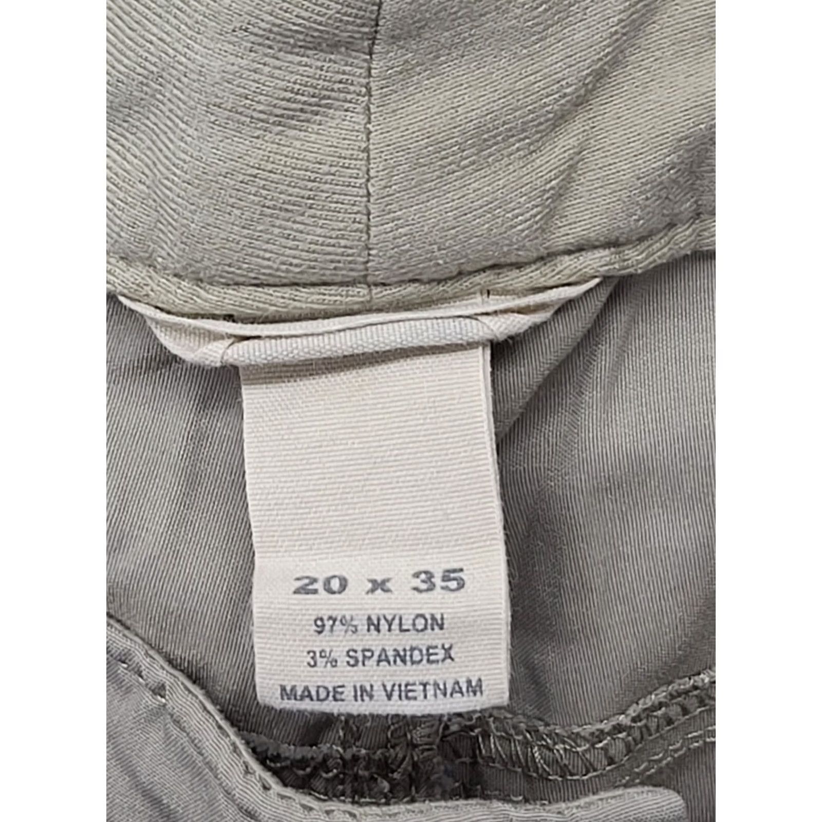 Vintage Duluth Dry on the Fly Pants Womens 20x35 Bootcut Convertible Hiking Cargo Nylon Spandex Beige Regular Inseam 35" Pockets Moisture Wicking Comfort Size 27" / US 4 / IT 40 - 2 Thumbnail