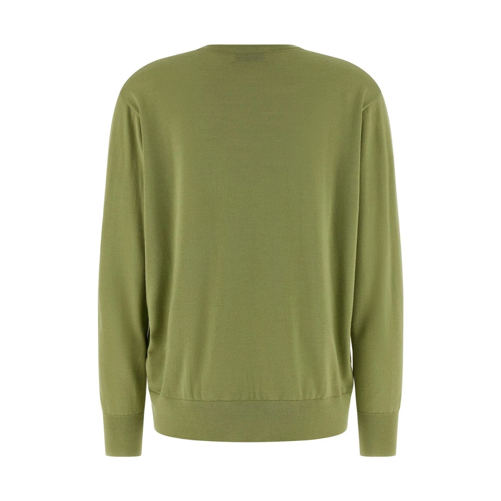 Dries Van Noten Dries Van Noten Tuomas Green Wool Sweater New & Authentic (w Size M / US 6-8 / IT 42-44 - 2 Thumbnail
