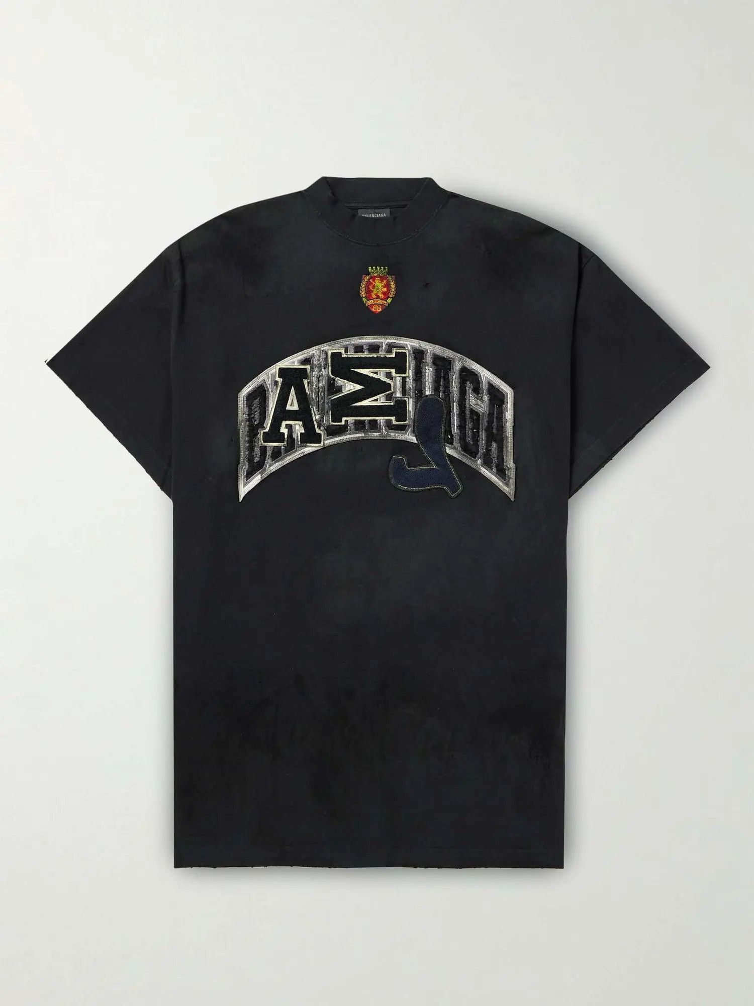 Balenciaga o1w1db10425 Skater T-Shirt Oversized in Black Size US XXL / EU 58 / 5 - 1 Thumbnail