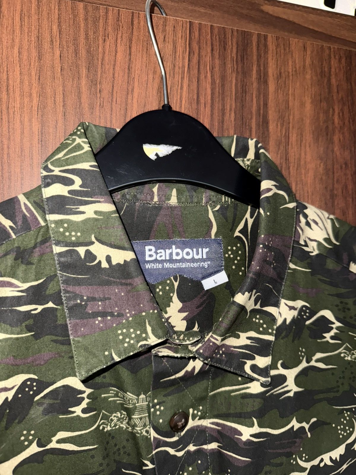 Barbour Barbour & White Mountaineering wave camo utility men shirt Size US L / EU 52-54 / 3 - 6 Thumbnail
