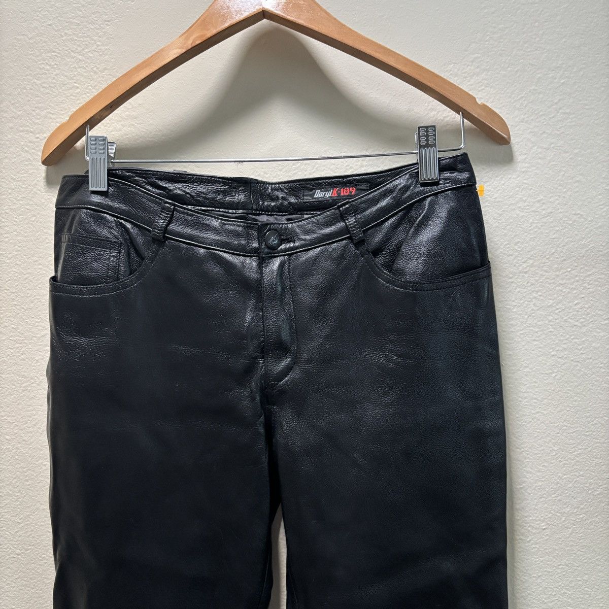 Vintage DarylK-189 Vintage Y2K genuine leather pants Size 30" / US 8 / IT 44 - 2 Thumbnail