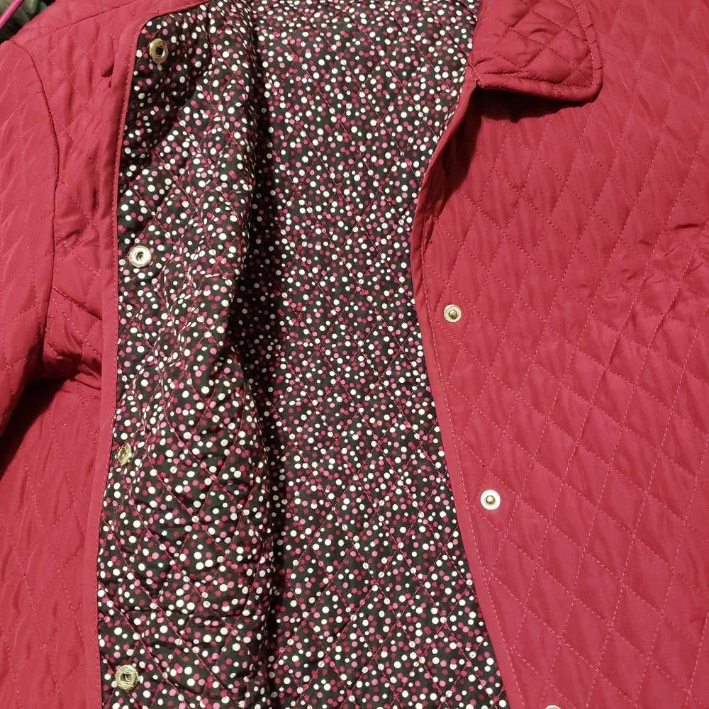Designer CT814 Briggs New York Ladies Red Quilted Jacket 16W Size XXL / US 16-18 / IT 52-54 - 6 Thumbnail