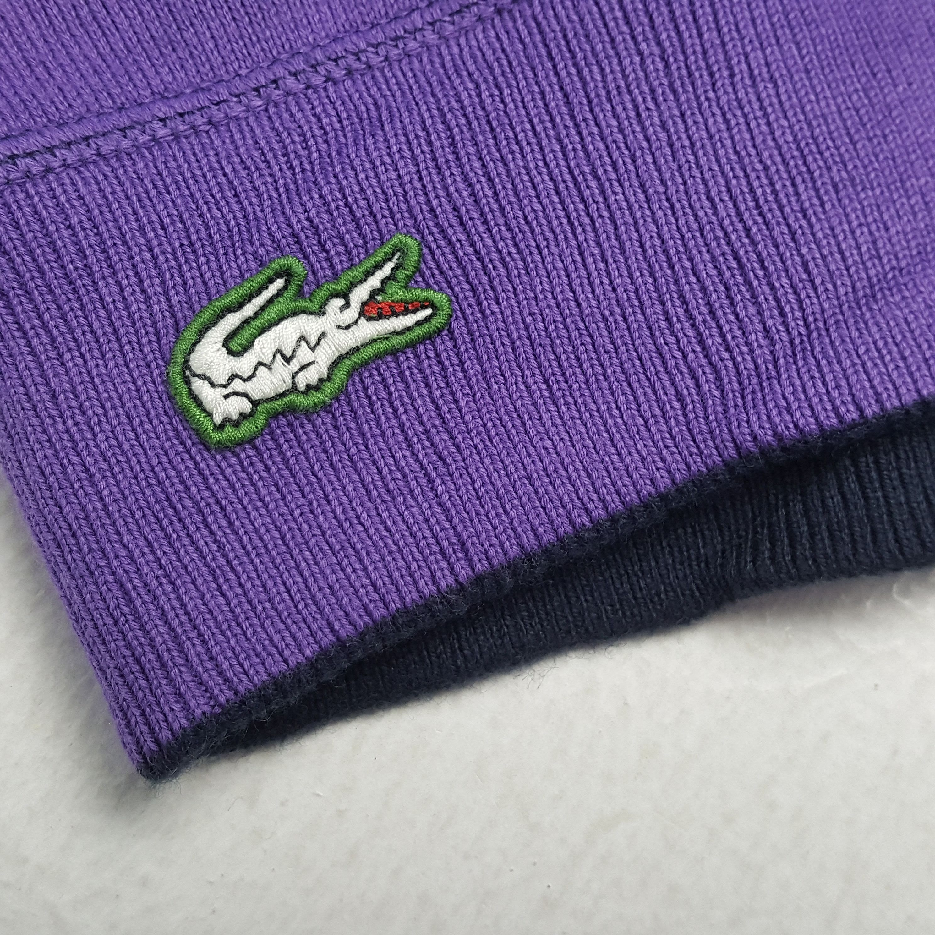 Lacoste × Vintage Vintage LACOSTE Fashion Brand Logo Reversible Sweatshirts Size US M / EU 48-50 / 2 - 10 Thumbnail