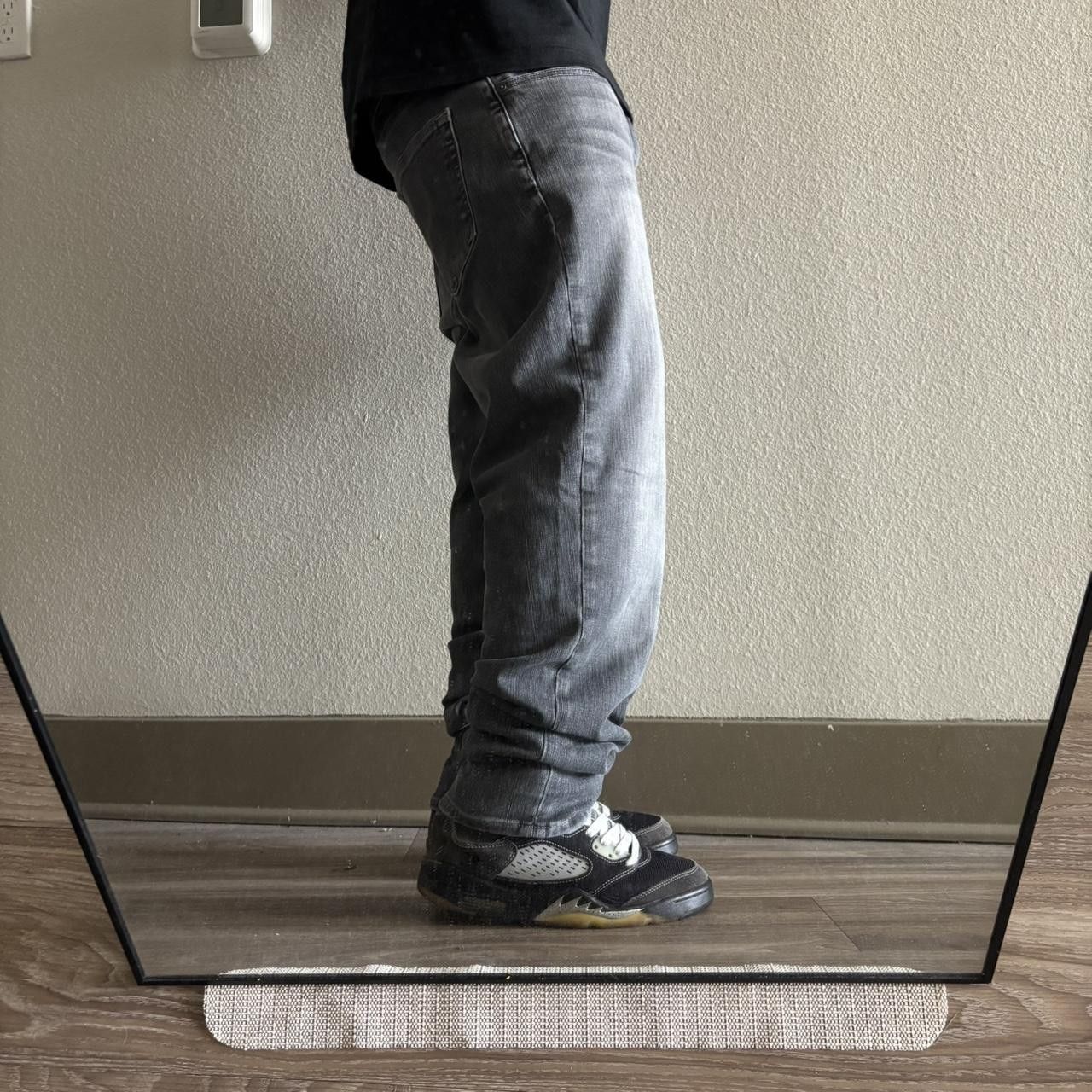 Japanese Brand Crazy Vintage Y2K/2000s Grunge Faded Black Denim Jeans! 33x32 Size US 33 - 2 Thumbnail