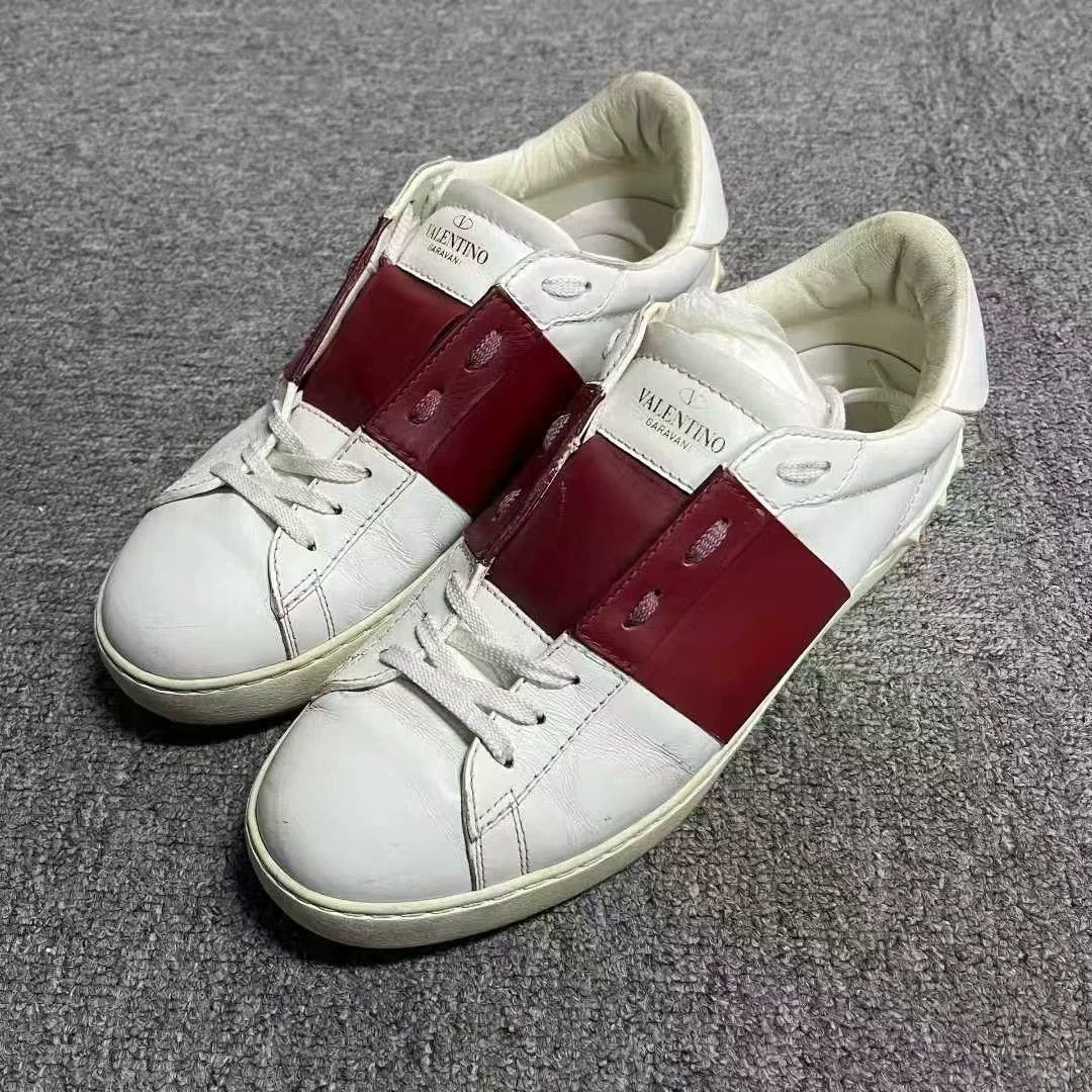 Valentino Valentino Leather Red Lowtop Sneakers 41 Women Size US 10 / IT 40 - 1 Thumbnail