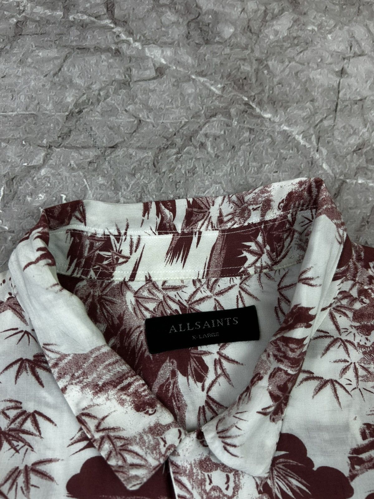 Allsaints Mens AllSaints Hawaiian Button Up Size US XL / EU 56 / 4 - 3 Thumbnail
