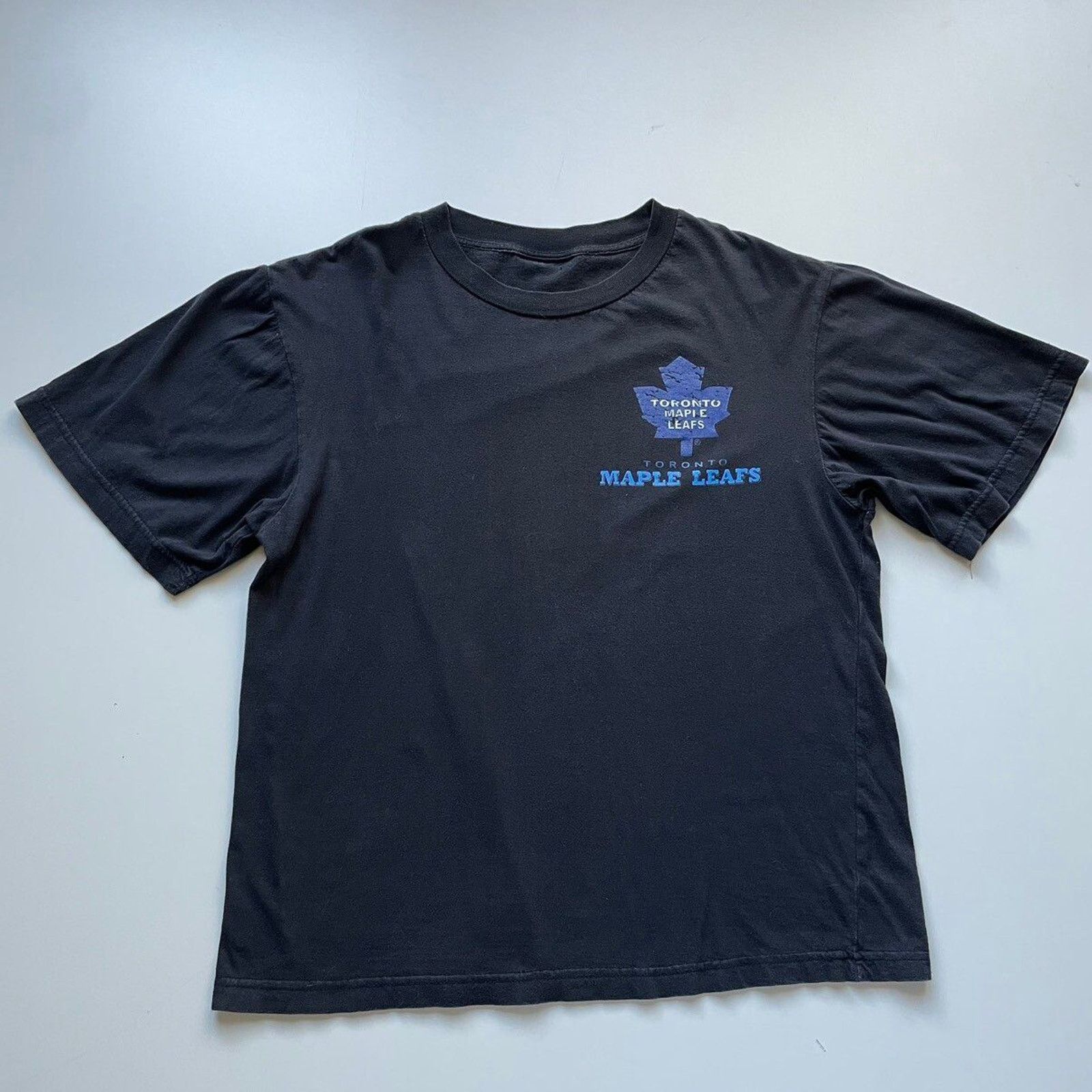 NHL × Vintage Vintage 1990s Toronto Maple Leafs NHL Graphic T Shirt Medium Size US M / EU 48-50 / 2 - 1 Thumbnail