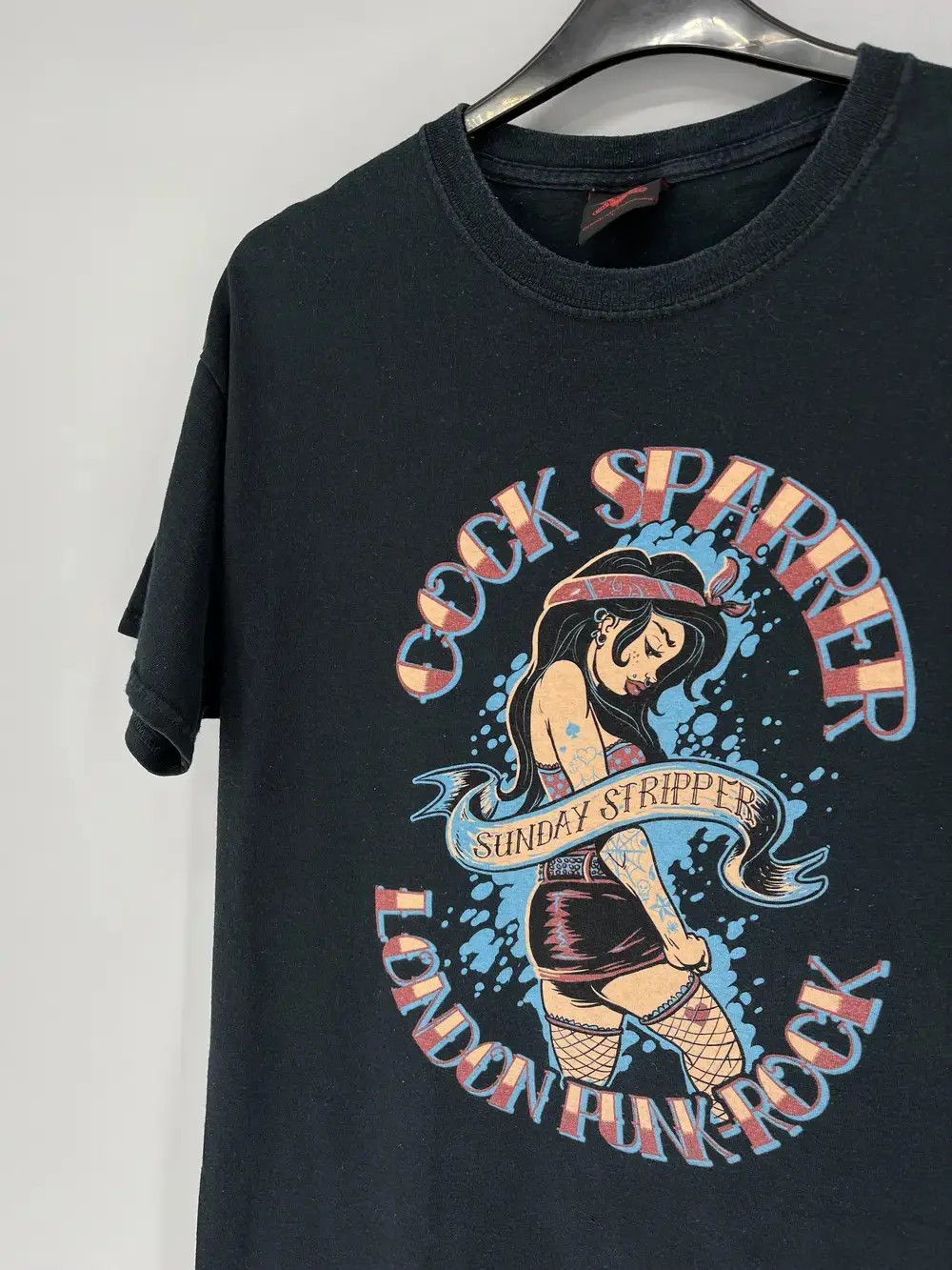 Band Tees × Vintage Vintage Y2k Cock Sparrer Punk oii t shirt Size US L / EU 52-54 / 3 - 6 Thumbnail