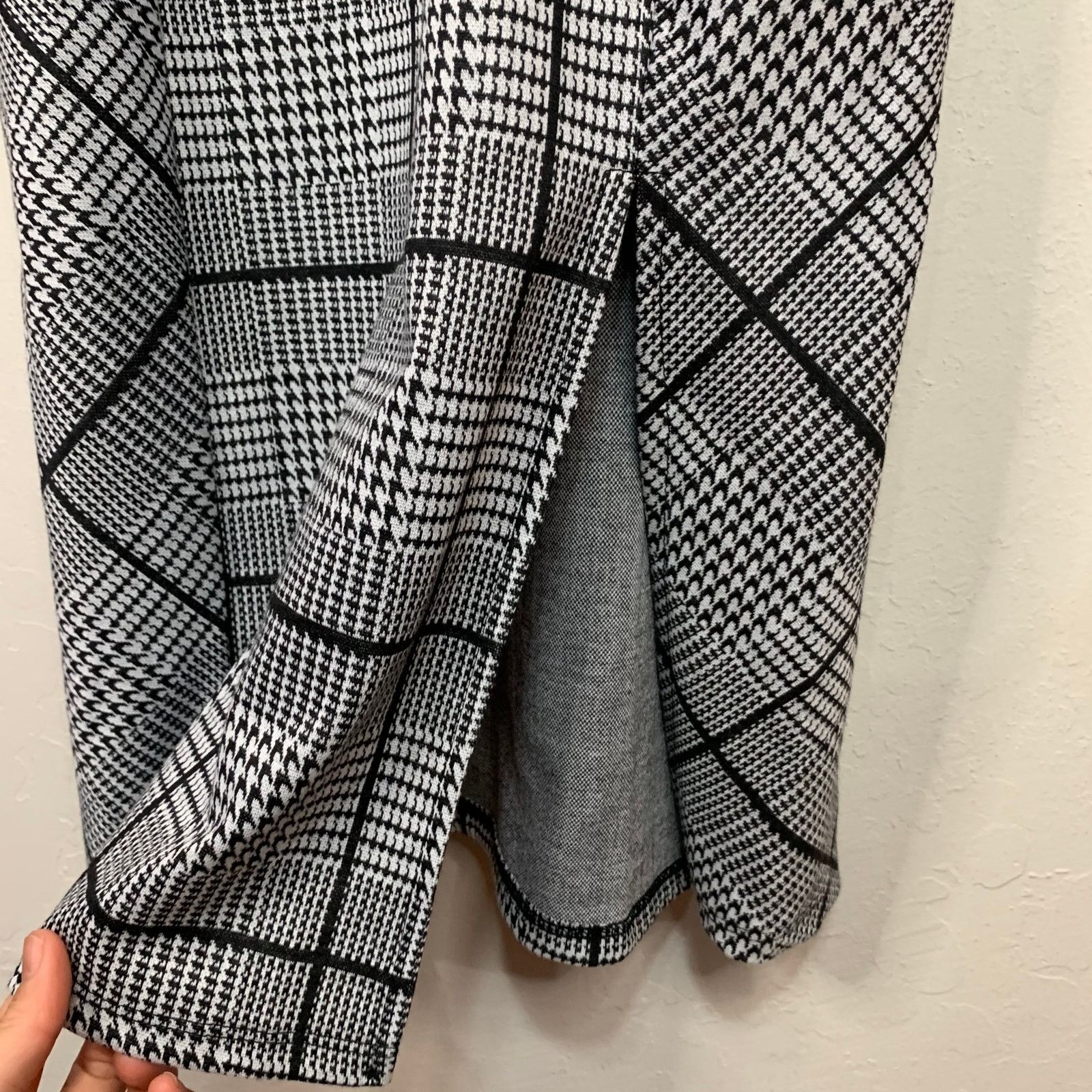 Other AUW Women Cut Sleeveless Black-White Plaid Dress Size M Size M / US 6-8 / IT 42-44 - 9 Thumbnail