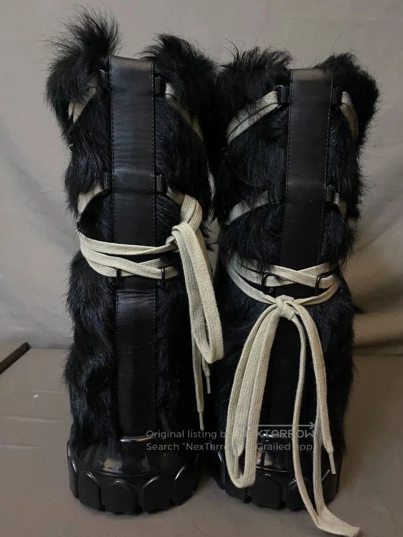 Rick Owens Rick Owens Strappy Fur Snow Boots. Size US 10.5 / EU 43-44 - 4 Thumbnail