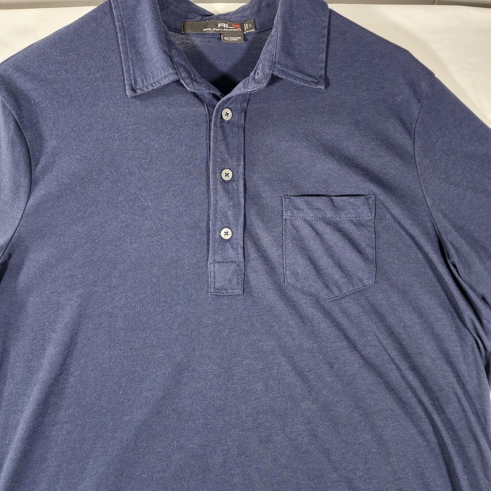 Ralph Lauren RLX Ralph Lauren Men’s Short Sleeve 1/4 Button Shirt LG Size US L / EU 52-54 / 3 - 3 Thumbnail