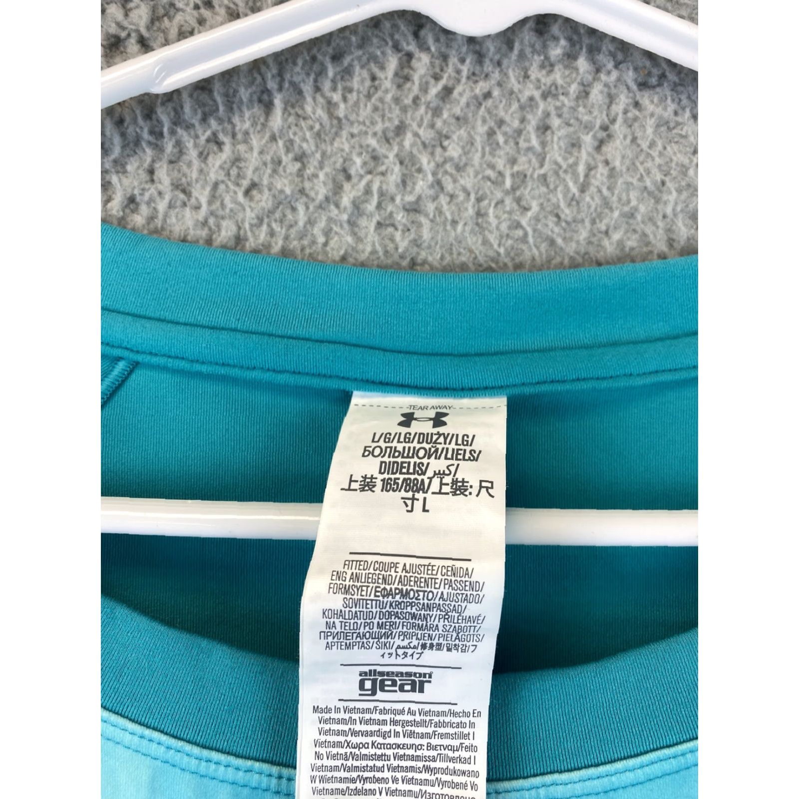 Under Armour Under Armour Light Green Womens Sz L Long Sleeve Running Workout Shirt 75-36 Size L / US 10 / IT 46 - 4 Thumbnail