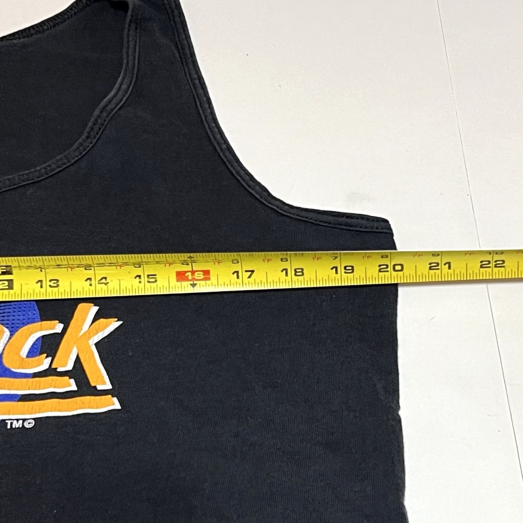Hard Rock Cafe VINTAGE Hard Rock Cafe Tank Top Shirt L Black 1989 90s Rock Stitch Logo Men Sleeveless Sz L Size US L / EU 52-54 / 3 - 6 Thumbnail
