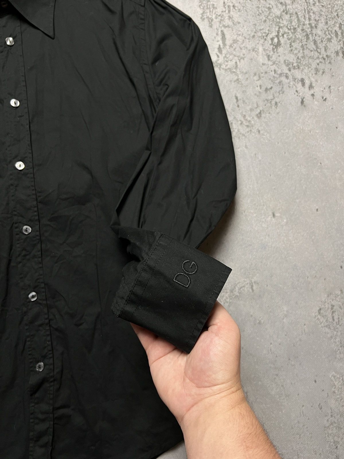 Dolce & Gabbana Dolce & Gabbana Vintage Full Black Long Sleeve Shirt Lux y2k Size US S / EU 44-46 / 1 - 5 Thumbnail