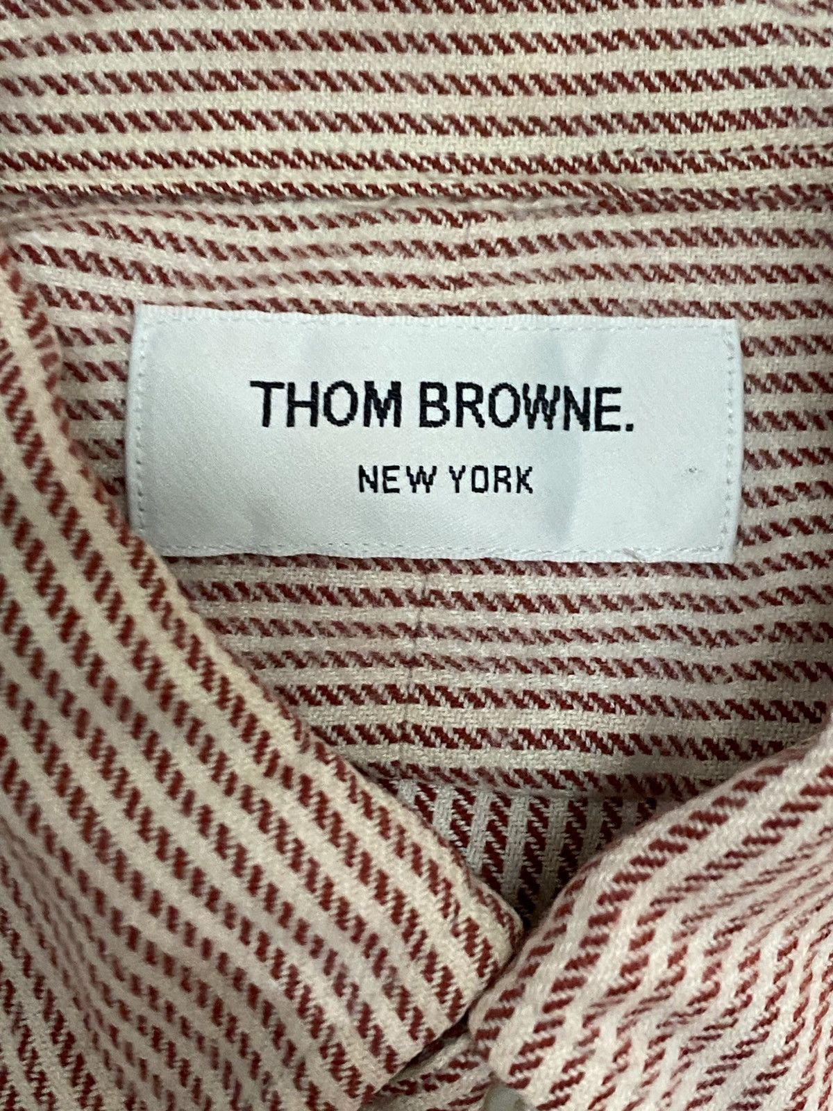 Thom Browne Thom Browne stripe shirts button ups oxford Size US L / EU 52-54 / 3 - 8 Thumbnail