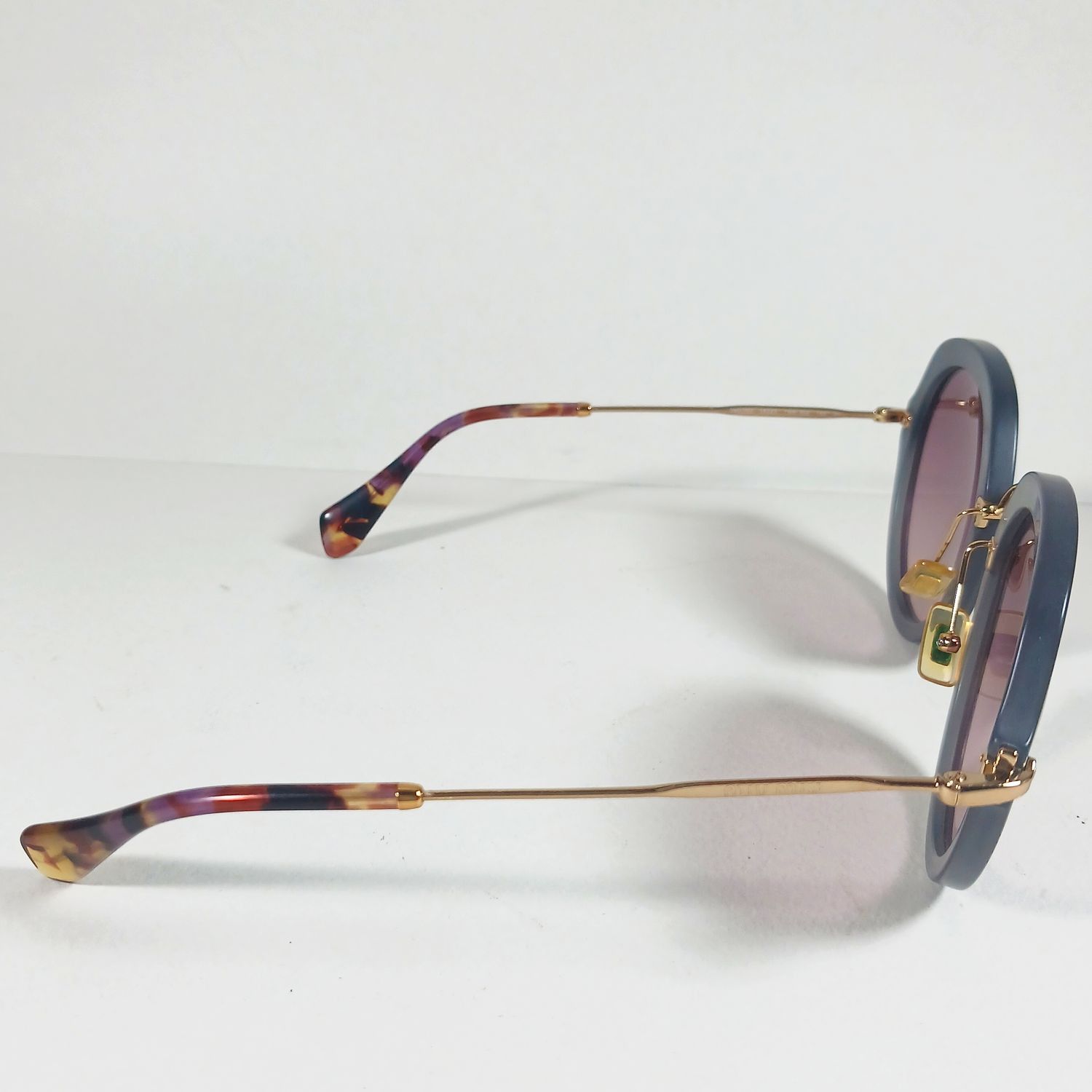 Miu Miu Miu Miu SMU05Q Gray/Brown Oversize Round Sunglasses w/Case Size ONE SIZE - 6 Thumbnail