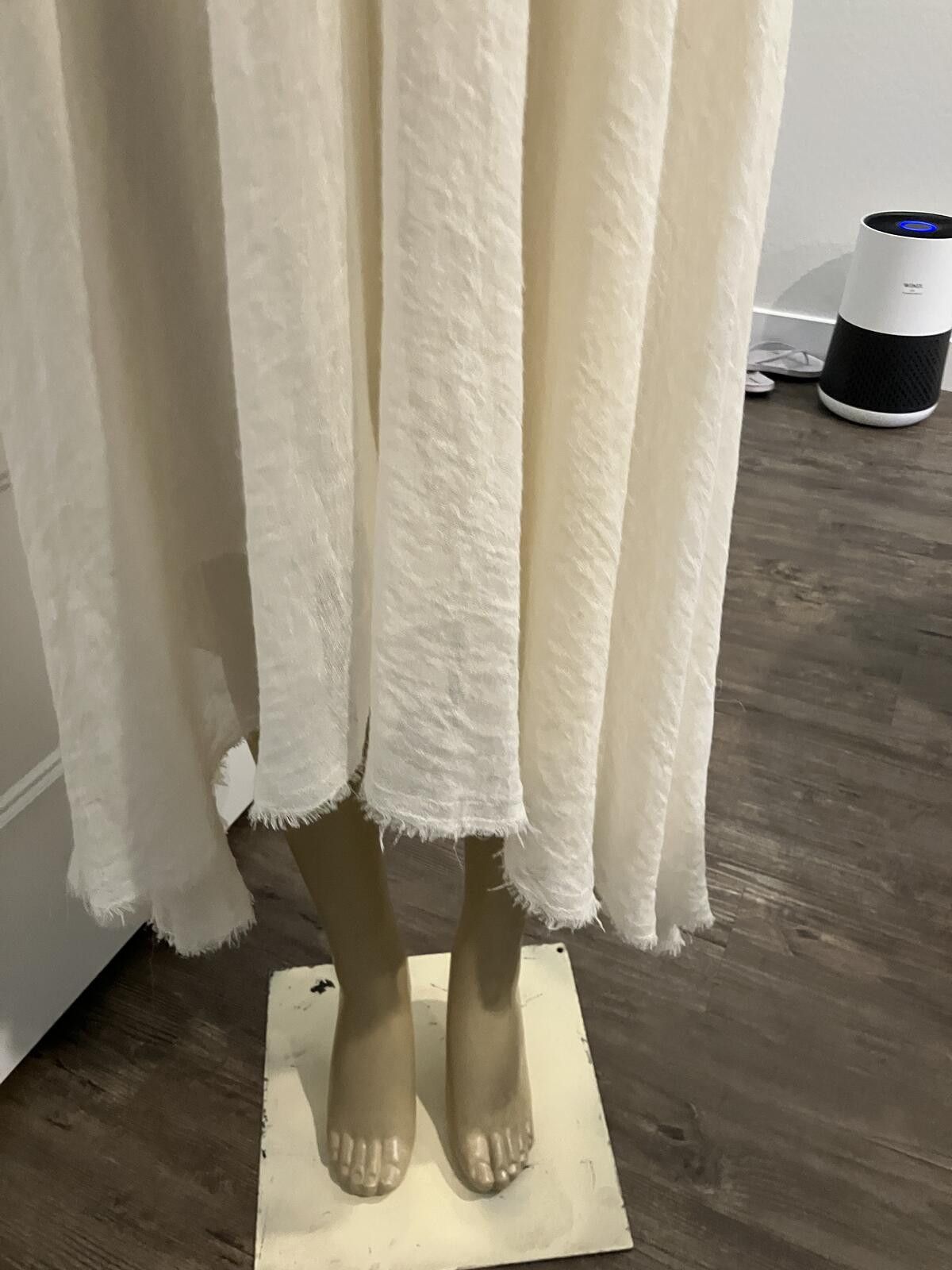 Unknown London Bohemian Style White Lace Maxi Dress with Embroidered Detail Size XS / US 0-2 / IT 36-38 - 4 Thumbnail