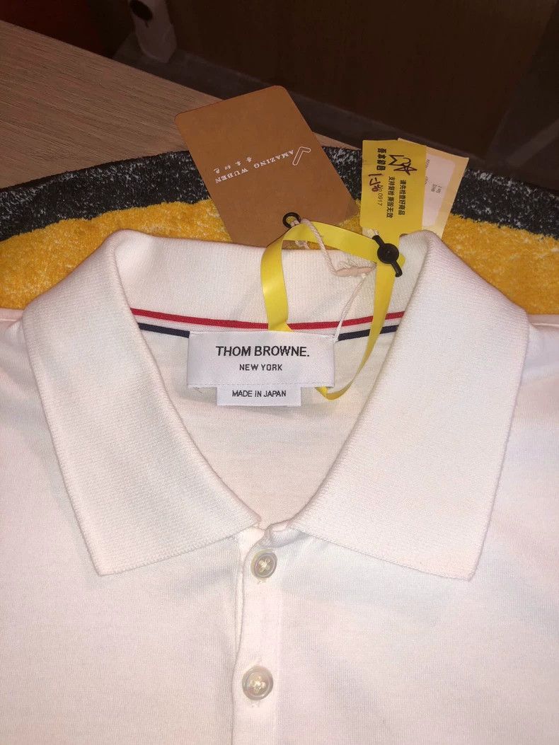 Thom Browne Thom Browne White polo shirt Size US XS / EU 42 / 0 - 3 Thumbnail
