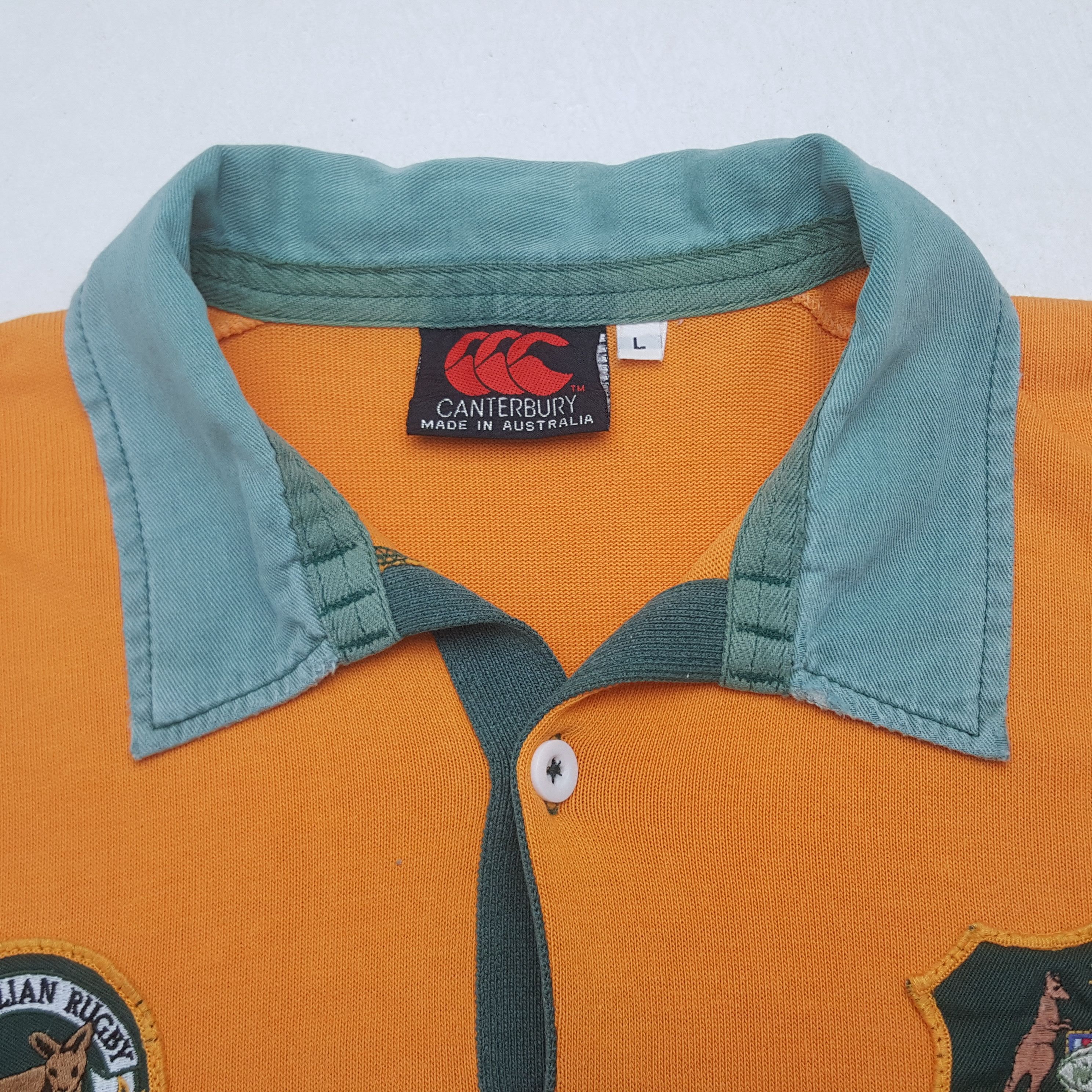 Canterbury of New Zealand Vintage Canterbury AUSTRALIA RUGBY SPORT Polos Shirt Size US L / EU 52-54 / 3 - 4 Thumbnail