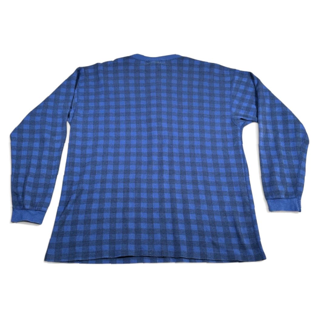 Eddie Bauer VINTAGE Eddie Bauer shirt Adult 2XL Blue Buffalo Check Plaid Henley USA 90s Mens Size US XXL / EU 58 / 5 - 3 Thumbnail