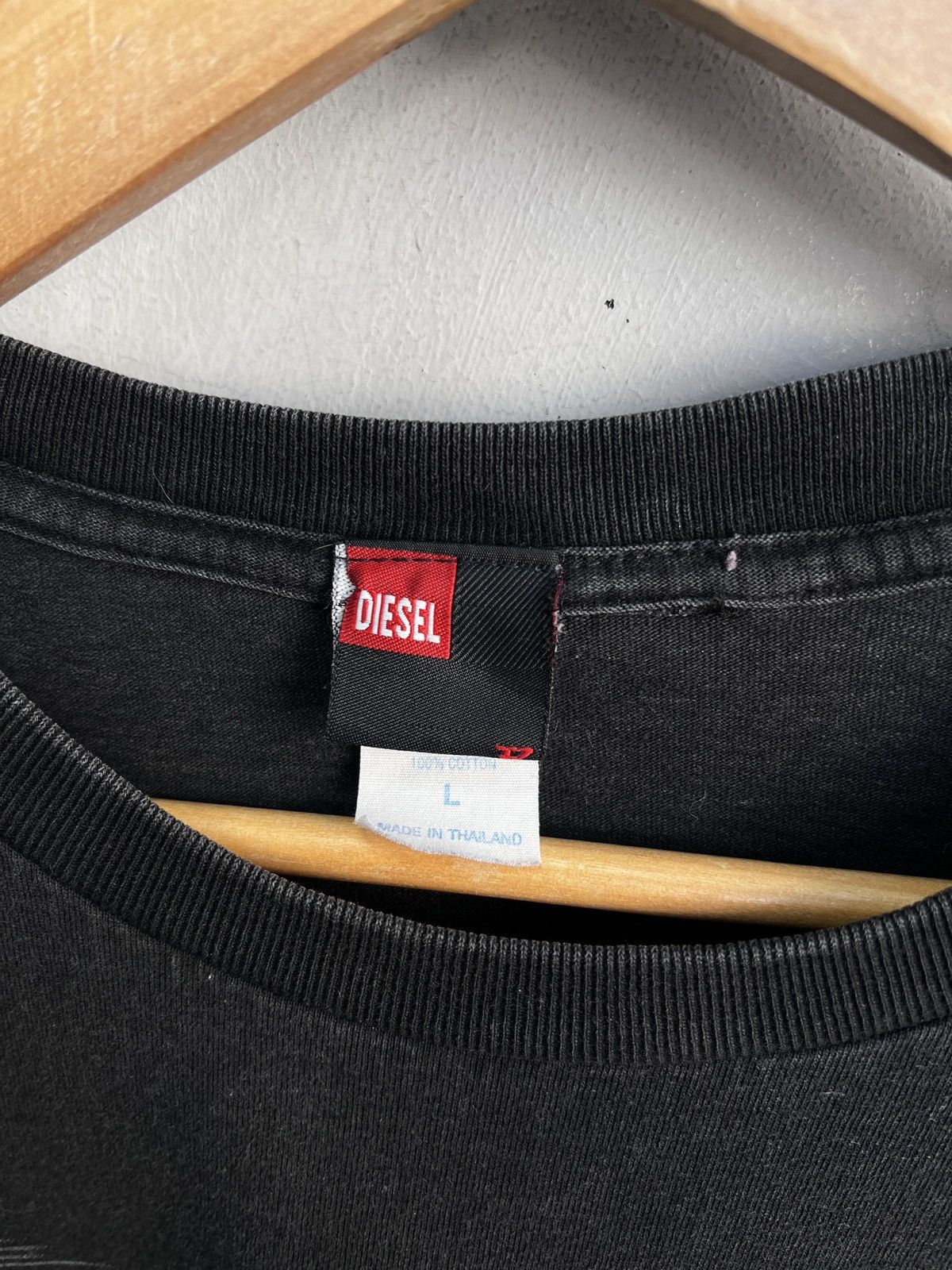 Diesel Diesel Black Logo T-Shirt Vintage Streetwear Size US L / EU 52-54 / 3 - 4 Thumbnail