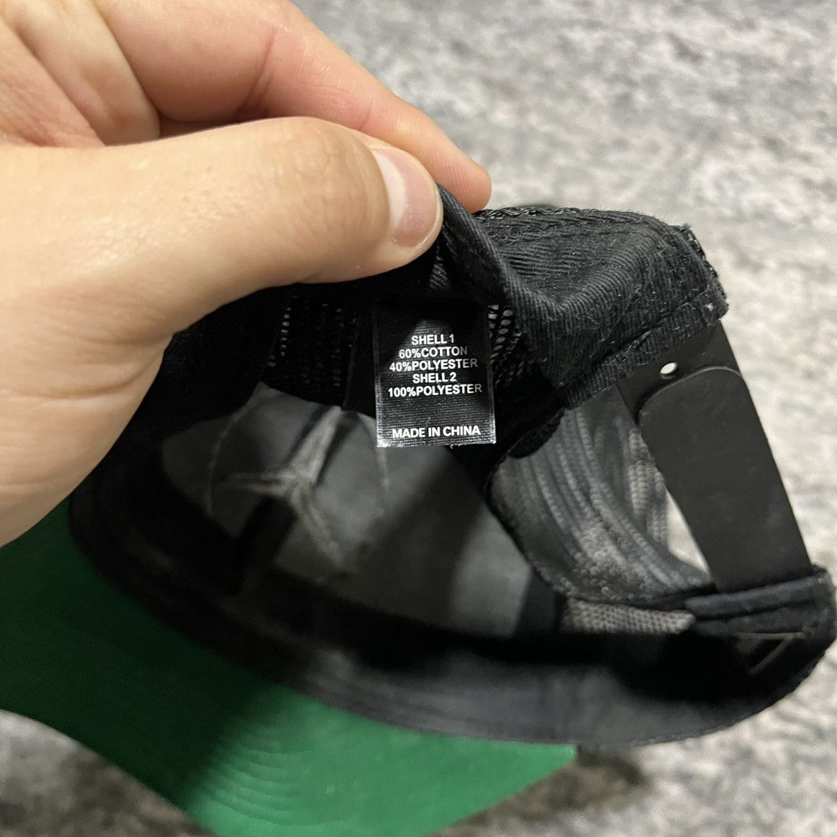 Mercedes-Benz Mercedes Benz Green Black Embroidered Mesh Trucker Hat Size ONE SIZE - 6 Thumbnail