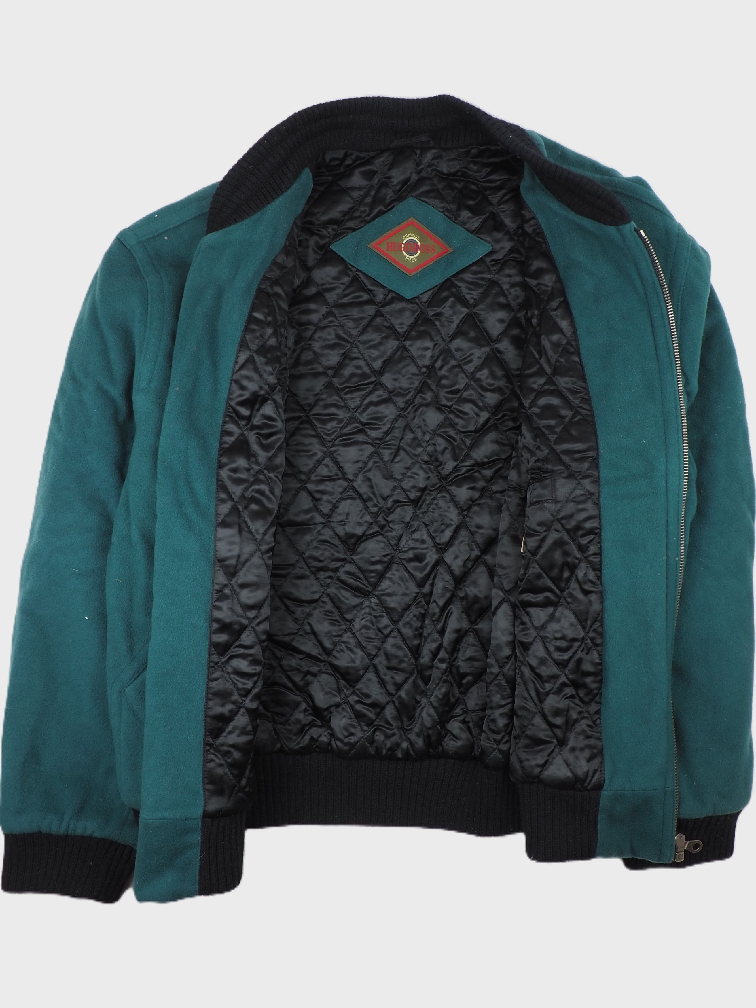 Hugo Boss Mid 90s Hugo Boss Cashmere Wool Bomber Jacket Size US XL / EU 56 / 4 - 3 Thumbnail