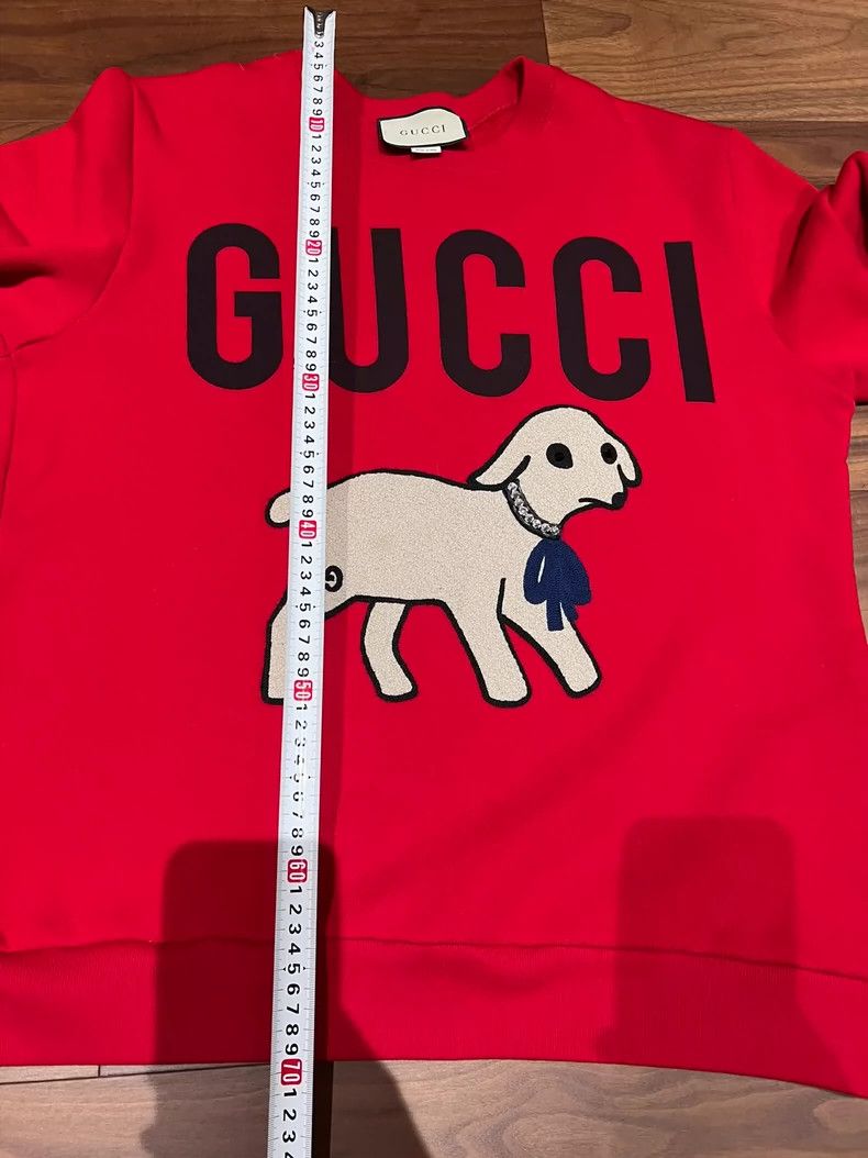 Gucci Gucci Red lamb sweatshirt 2501-Nextarrow Size US L / EU 52-54 / 3 - 3 Thumbnail