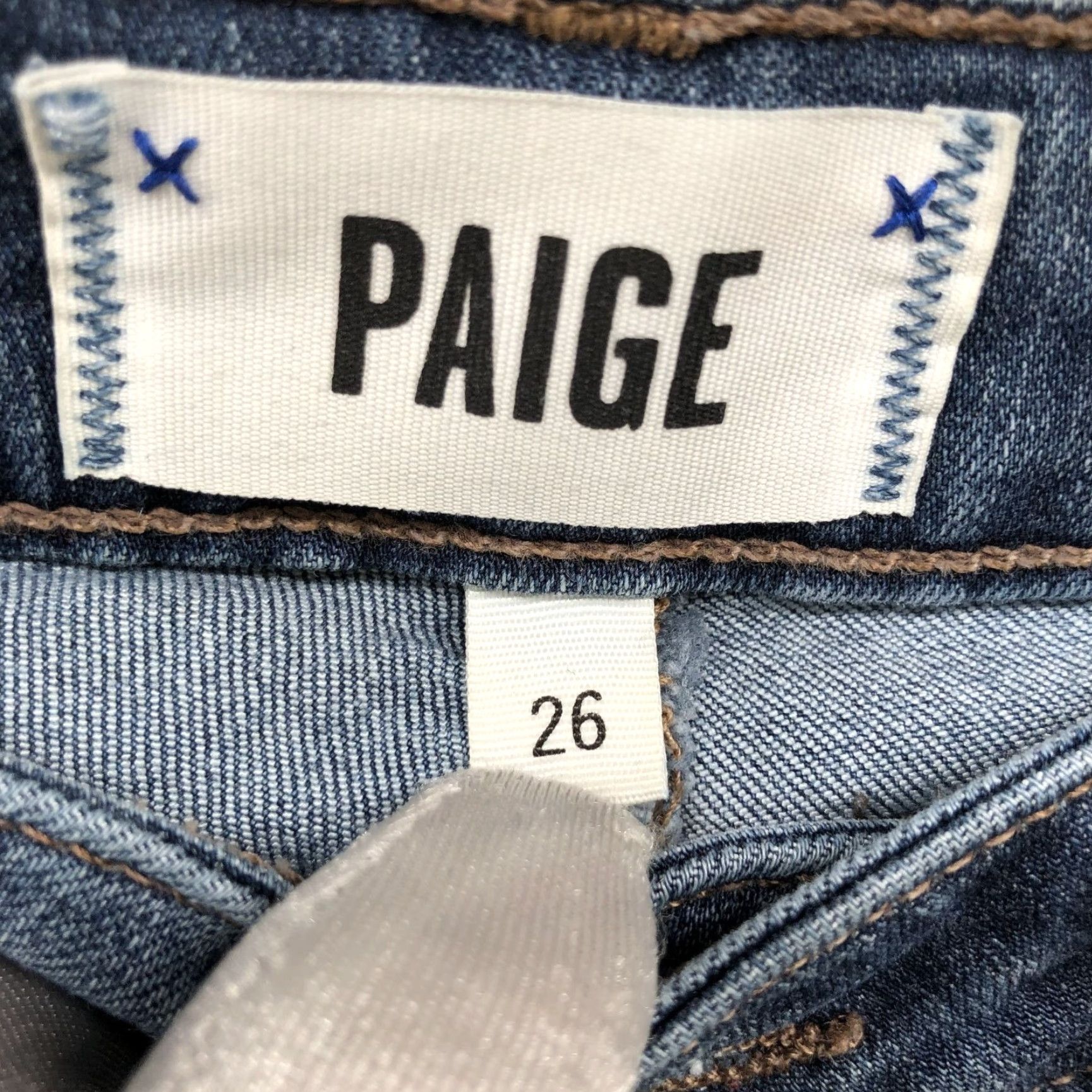Paige Paige Jeans Womens 26 Ankle Skinny Distressed Blue Stretch Verdugo Denim Cotton Blend 5-Pocket Size 26" / US 2 / IT 38 - 5 Thumbnail
