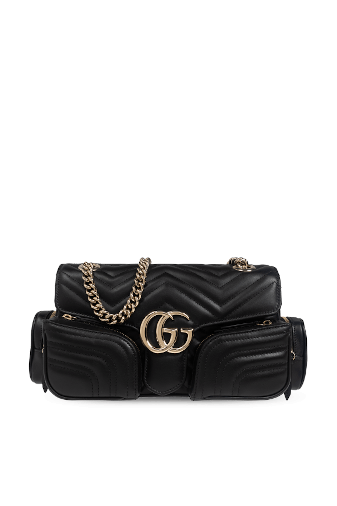 Gucci New Gucci Bag Marmont Leather Black Woman Size ONE SIZE - 1 Thumbnail