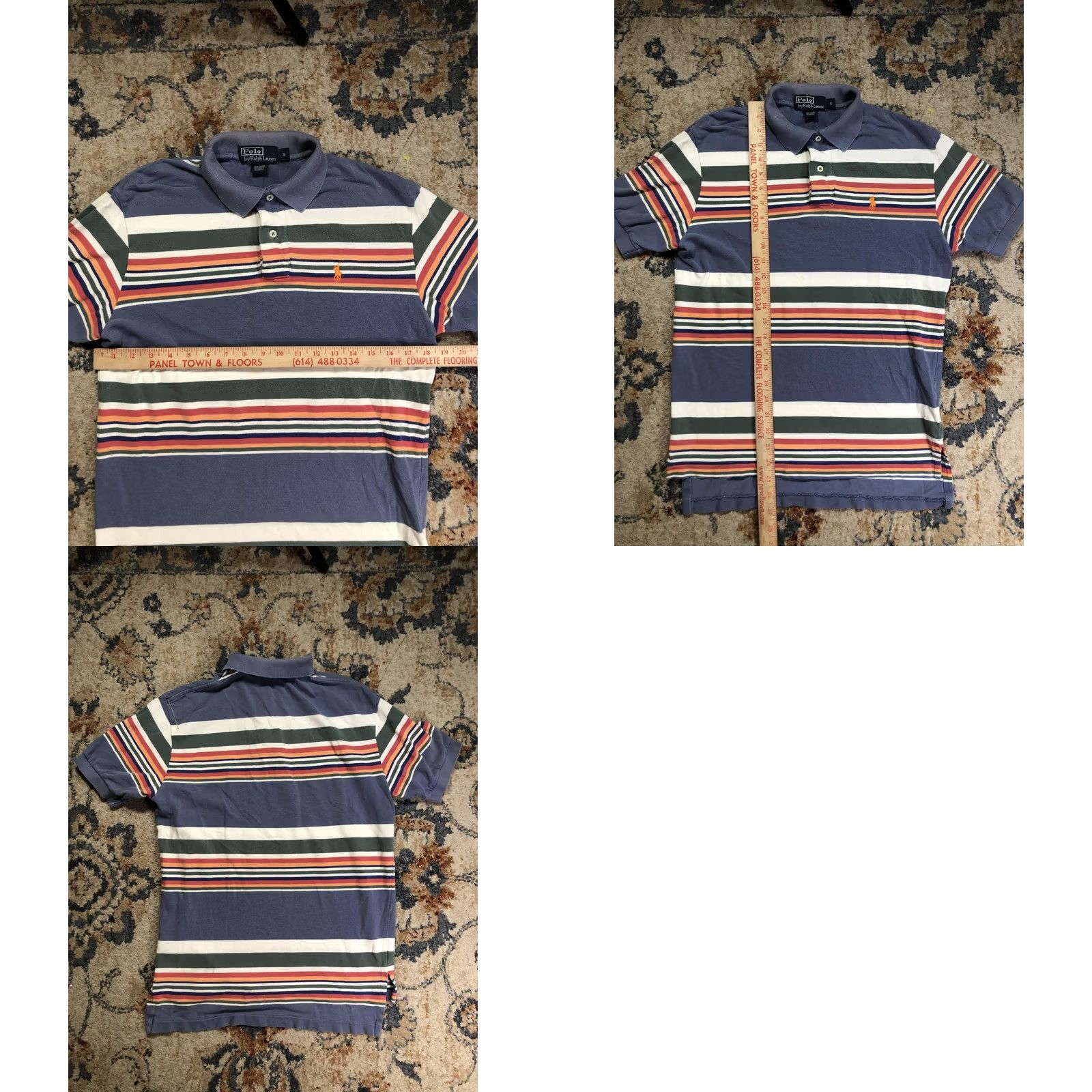 Polo Ralph Lauren Polo by Ralph Lauren Polo Shirt Mens Small Blue Multicolor Stripe Pony Logo Shirt Size US S / EU 44-46 / 1 - 8 Thumbnail