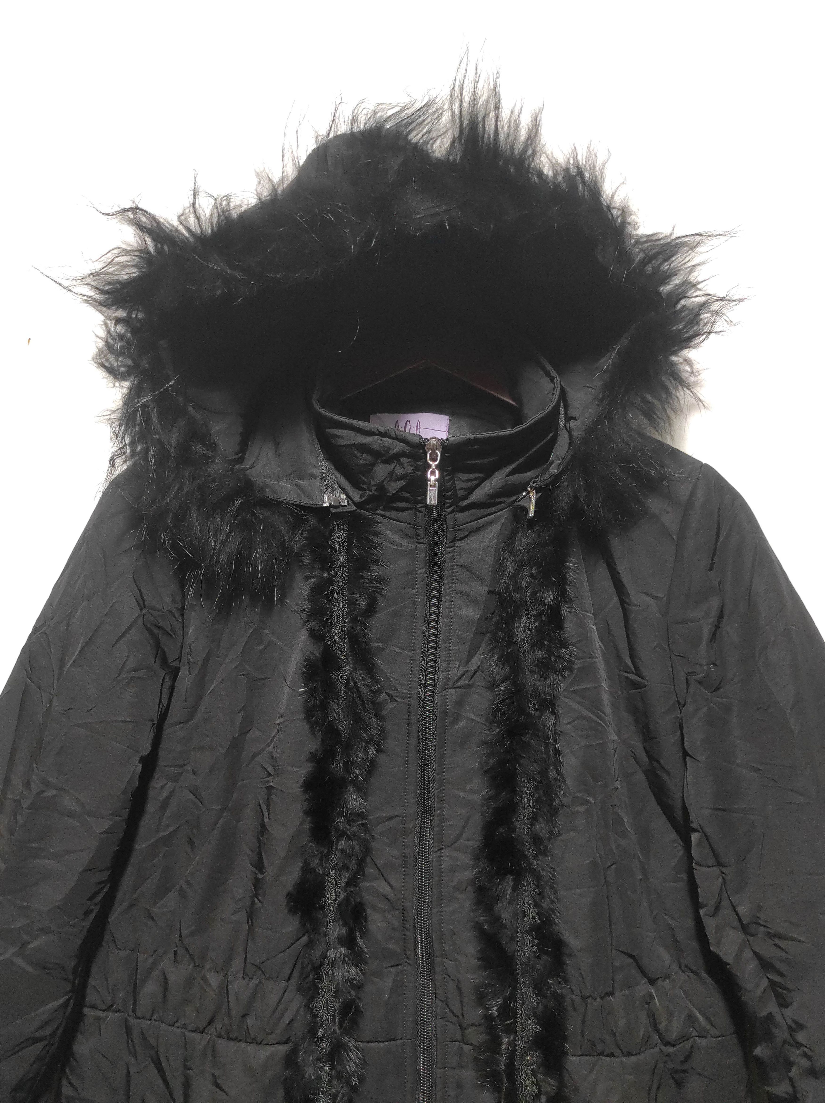 Japanese Brand AMA long Parka Fur Hoodie jacket Size M / US 6-8 / IT 42-44 - 3 Thumbnail