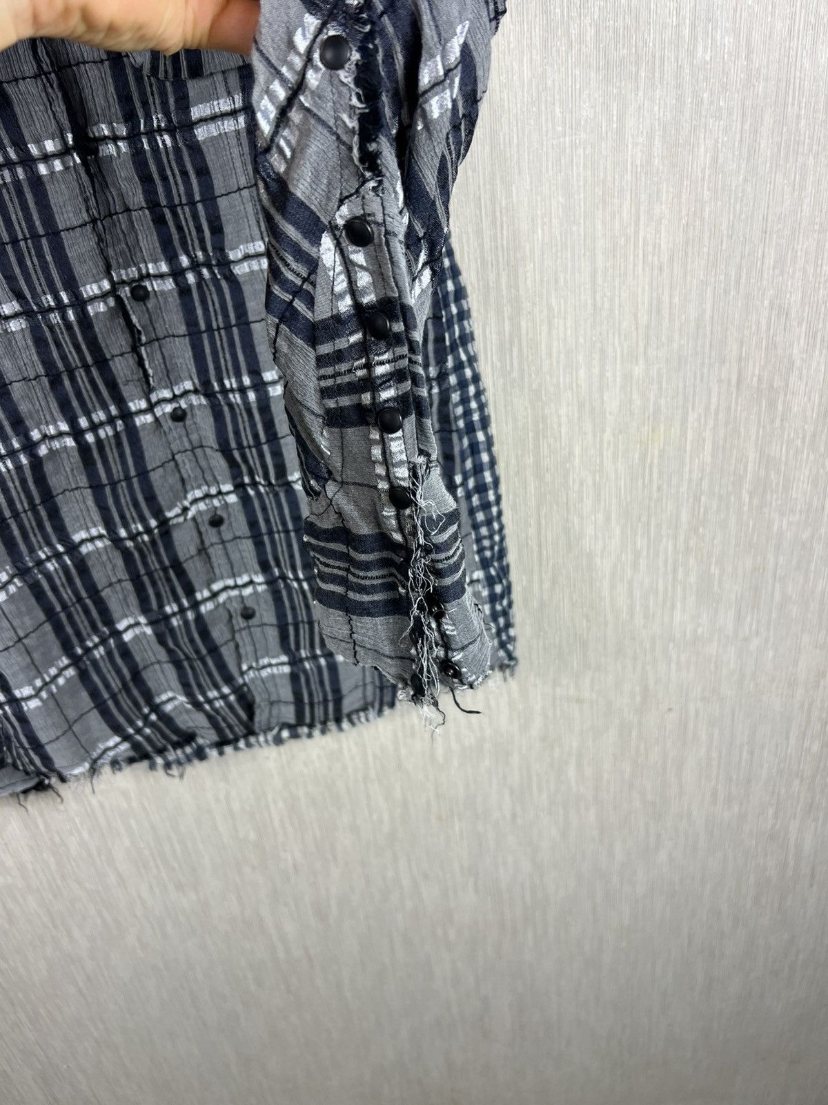 Le Grande Bleu (L.G.B.) L.G.B Le Grande Bleu rockabilly ripped plaid button up shirt Size US S / EU 44-46 / 1 - 16 Thumbnail
