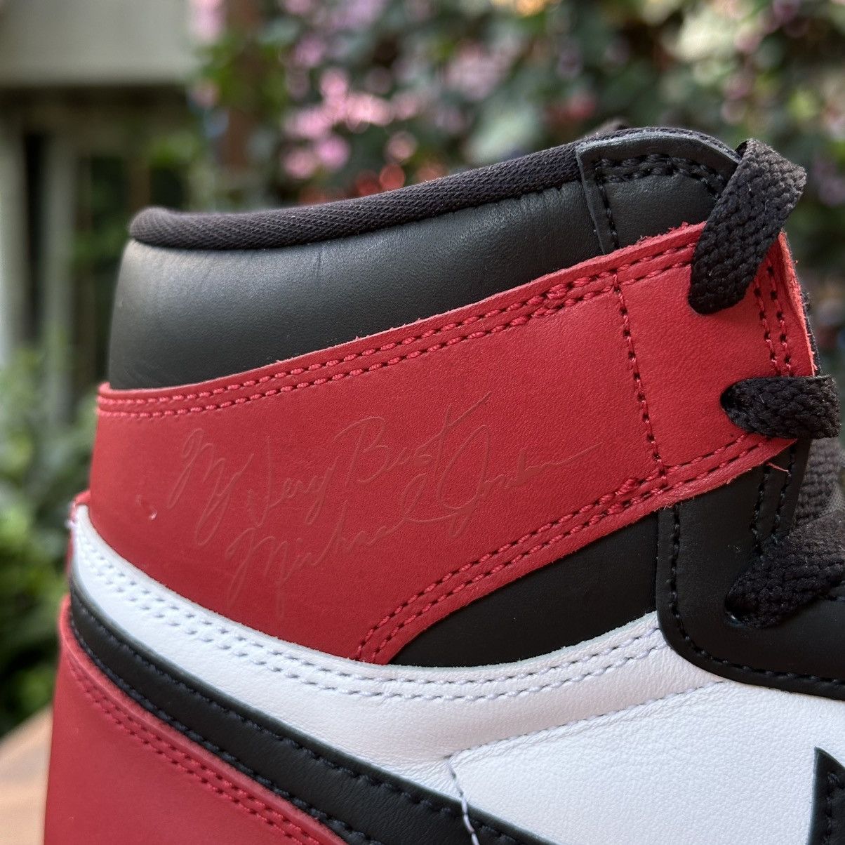 Jordan Brand × Nike Nike Air Jordan Retro 1 High Black Toe Reimagined Size US 10.5 / EU 43-44 - 8 Thumbnail