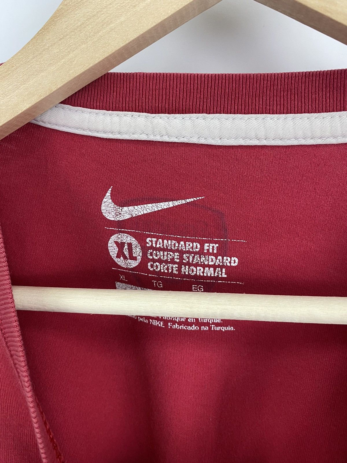 Nike × Vintage 💀 Y2K Nike Arsenal Skull Jersey Football T-Shirt Rare Retro Size US XL / EU 56 / 4 - 4 Thumbnail