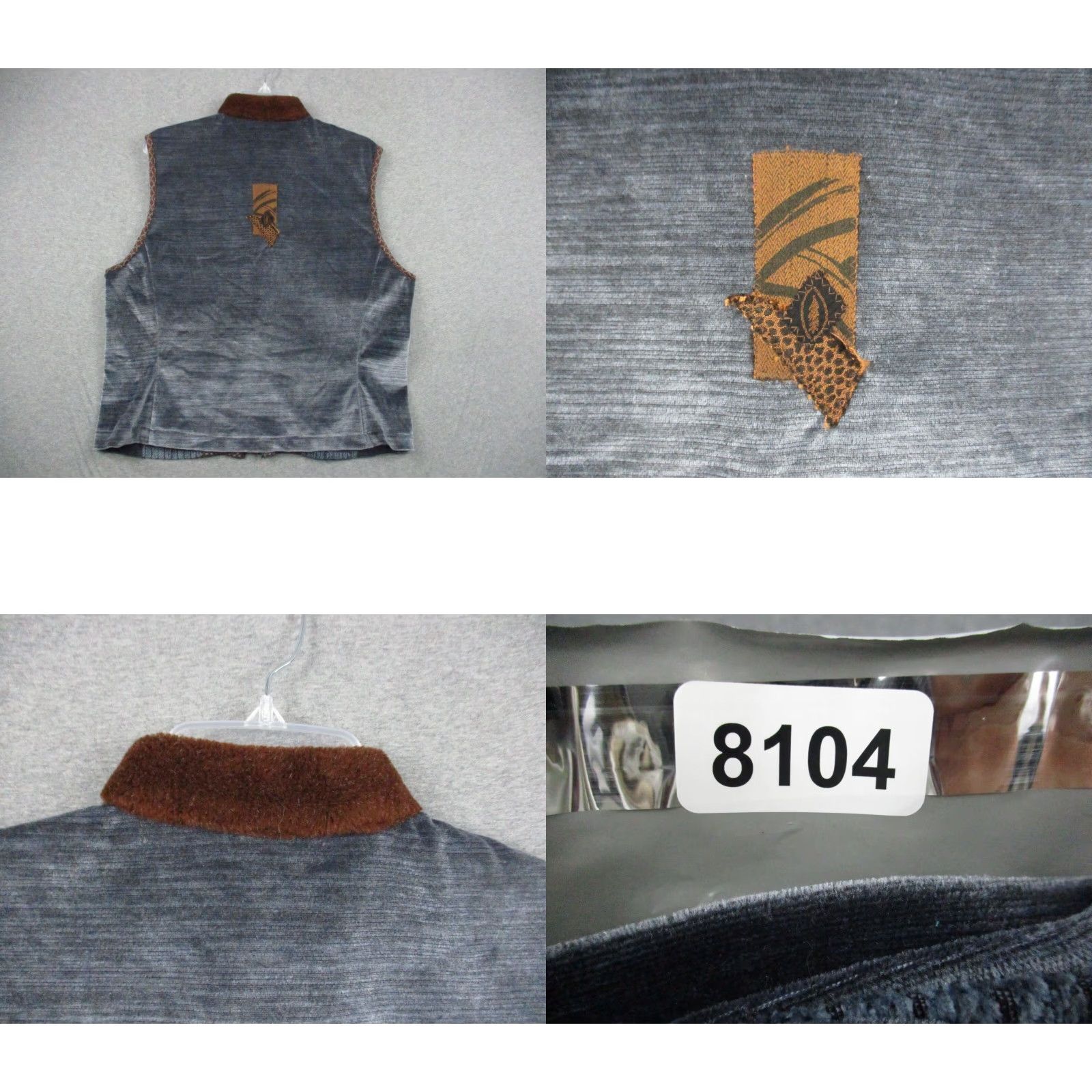 Vintage K.D. Spring Lightweight Vest Medium Open Artsy Boho Art To Wear Vest M Brown 1990s Arts & Crafts Mens Womens Size M / US 6-8 / IT 42-44 - 8 Thumbnail