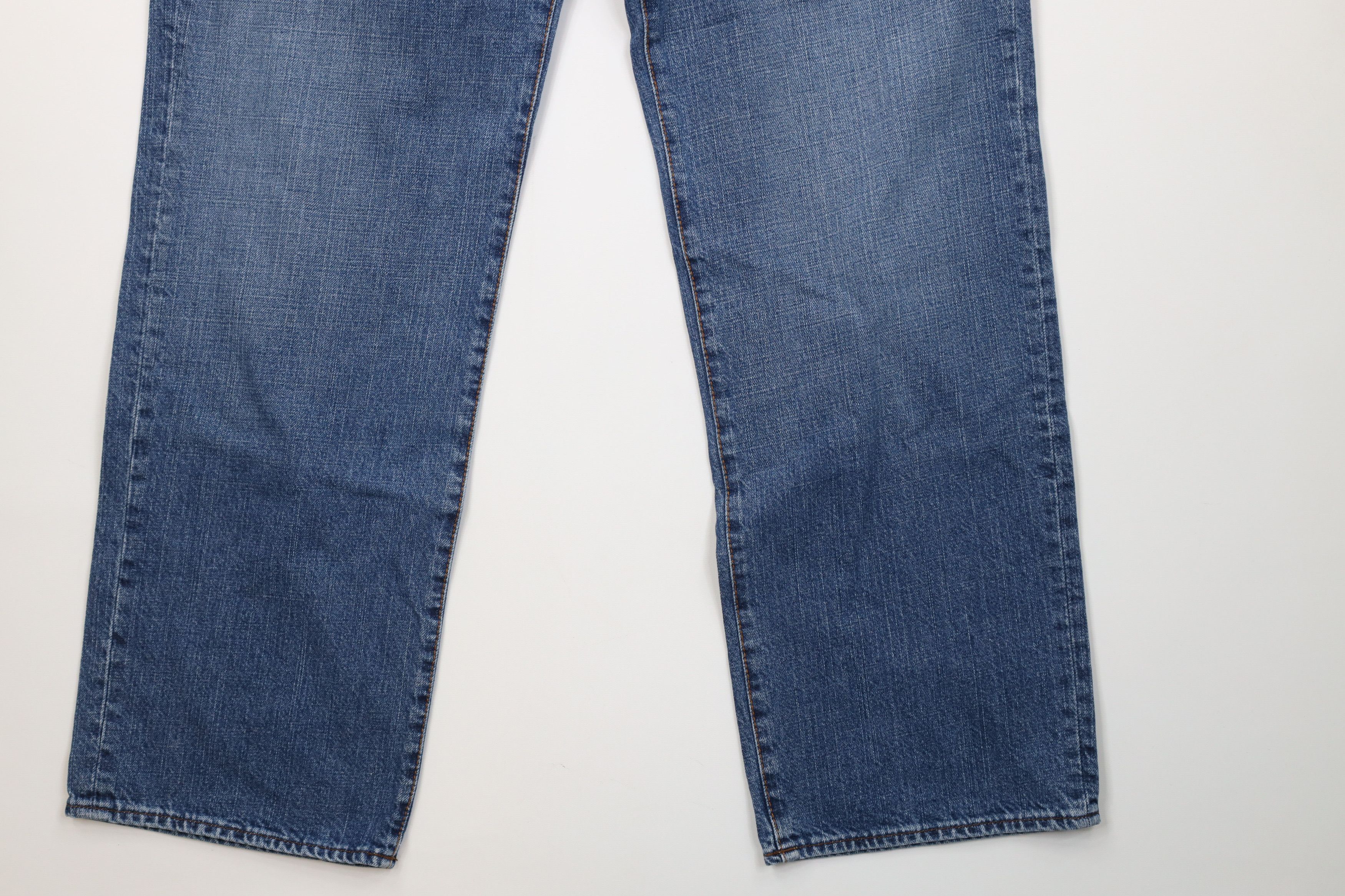 Ralph Lauren Vintage 90s Y2K Ralph Lauren Baggy Wide Leg Denim Jeans Blue Size US 33 - 5 Thumbnail
