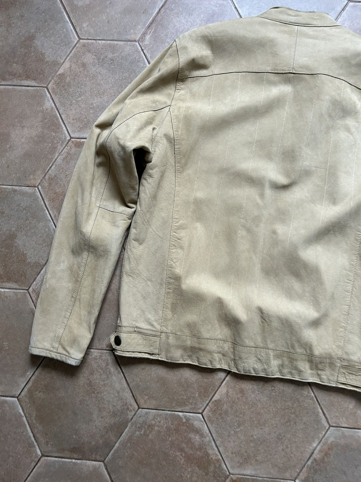 Japanese Brand Triumph Vntg Cropped Padded Leather Motorcycle Jacket Size US M / EU 48-50 / 2 - 7 Thumbnail