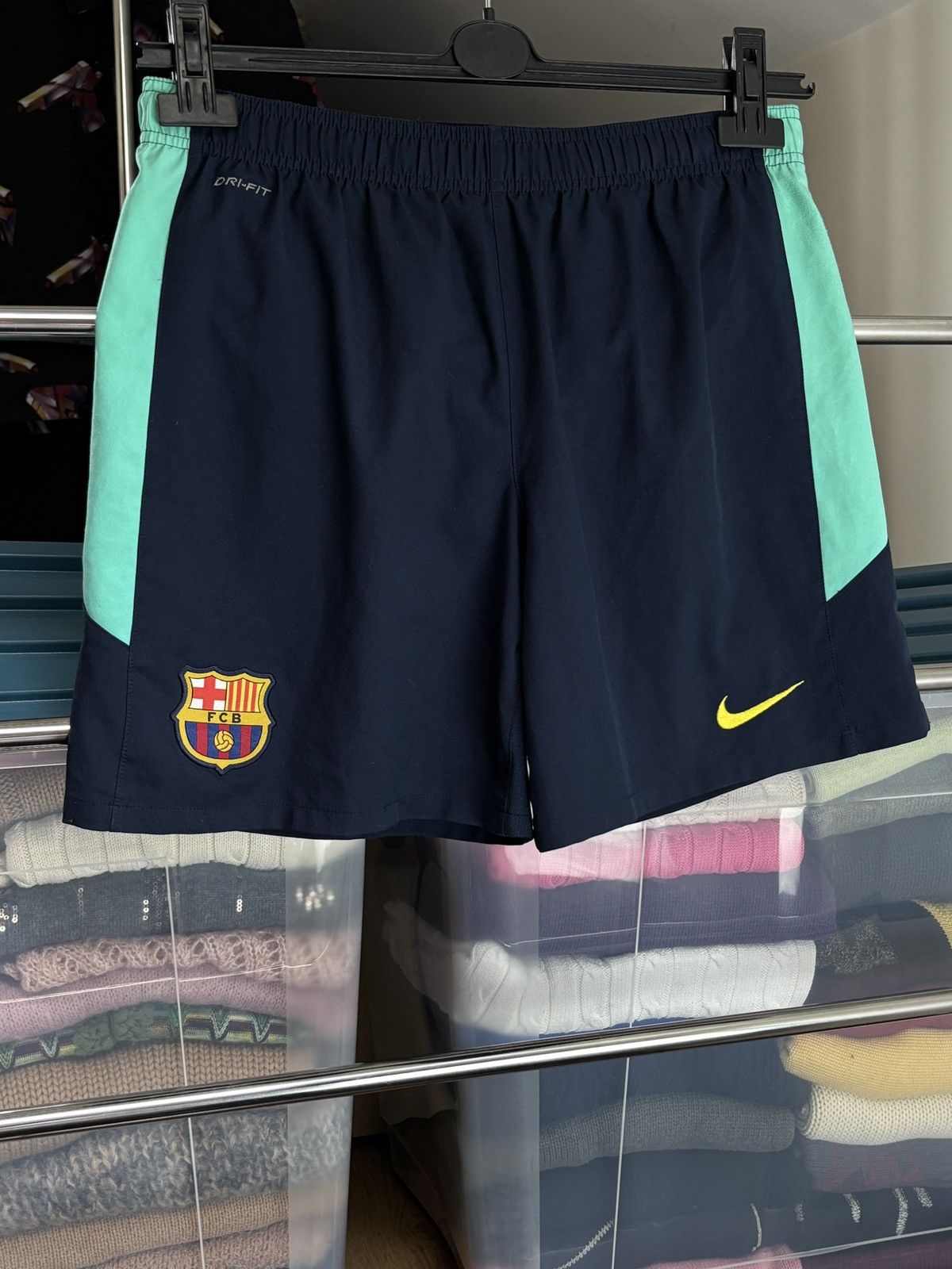 Nike Nike FC Barcelona FCB Football Soccer Shorts Kids Size Size US 26 / EU 42 - 2 Thumbnail