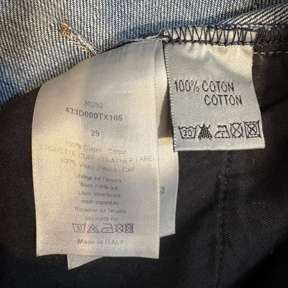 Dior Kris Van Assche Dior Waxed Denim Size US 29 - 6 Thumbnail