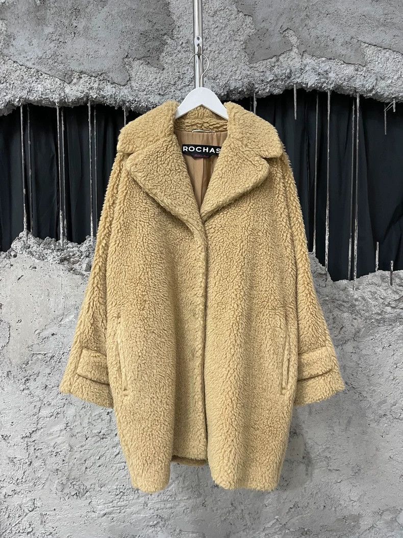 Rochas rochas oversized wool coat in beige-2507 Size US M / EU 48-50 / 2 - 1 Thumbnail