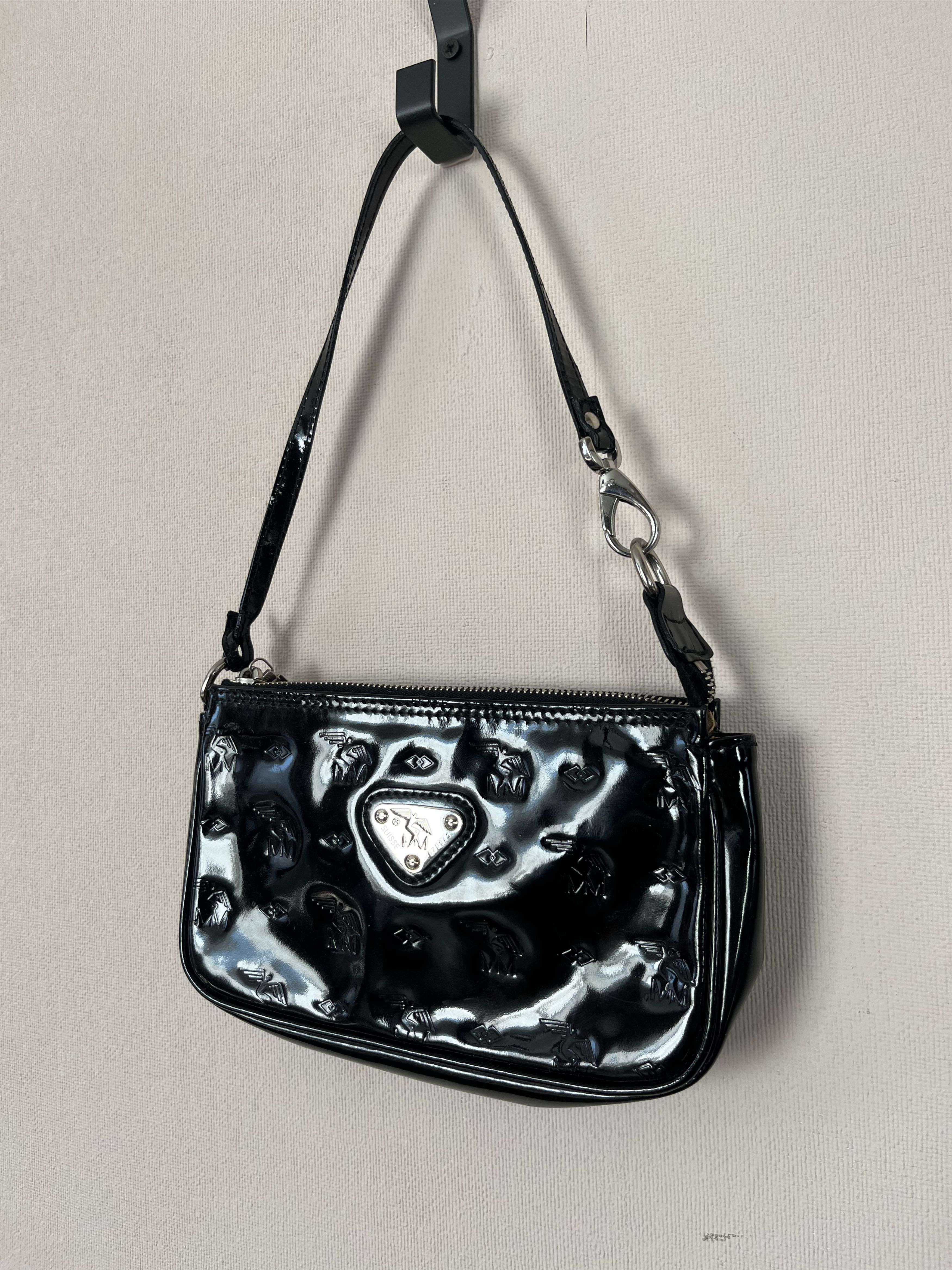Maison Mollerus MAISON MOLLERUS Black Shoulder Bag Embossed Logo Baguette Size ONE SIZE - 1 Thumbnail