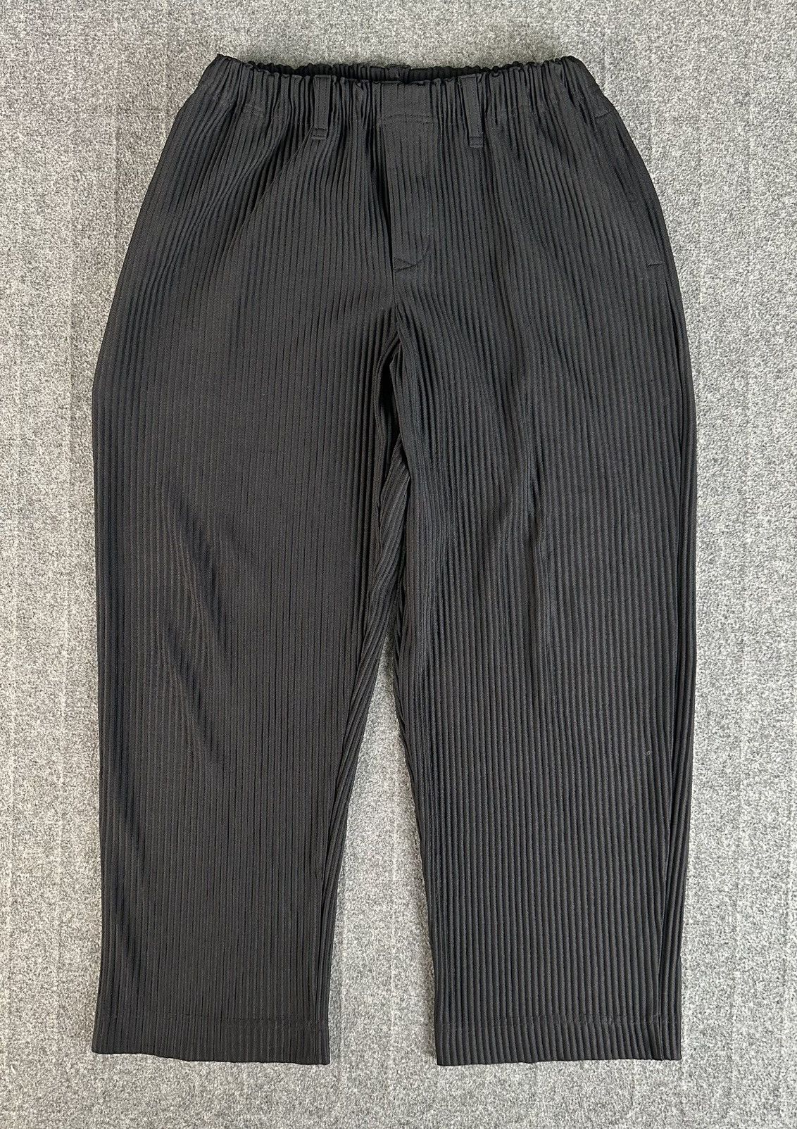 Homme Plisse - Issey Miyake Classic Pleated Trouser - Black