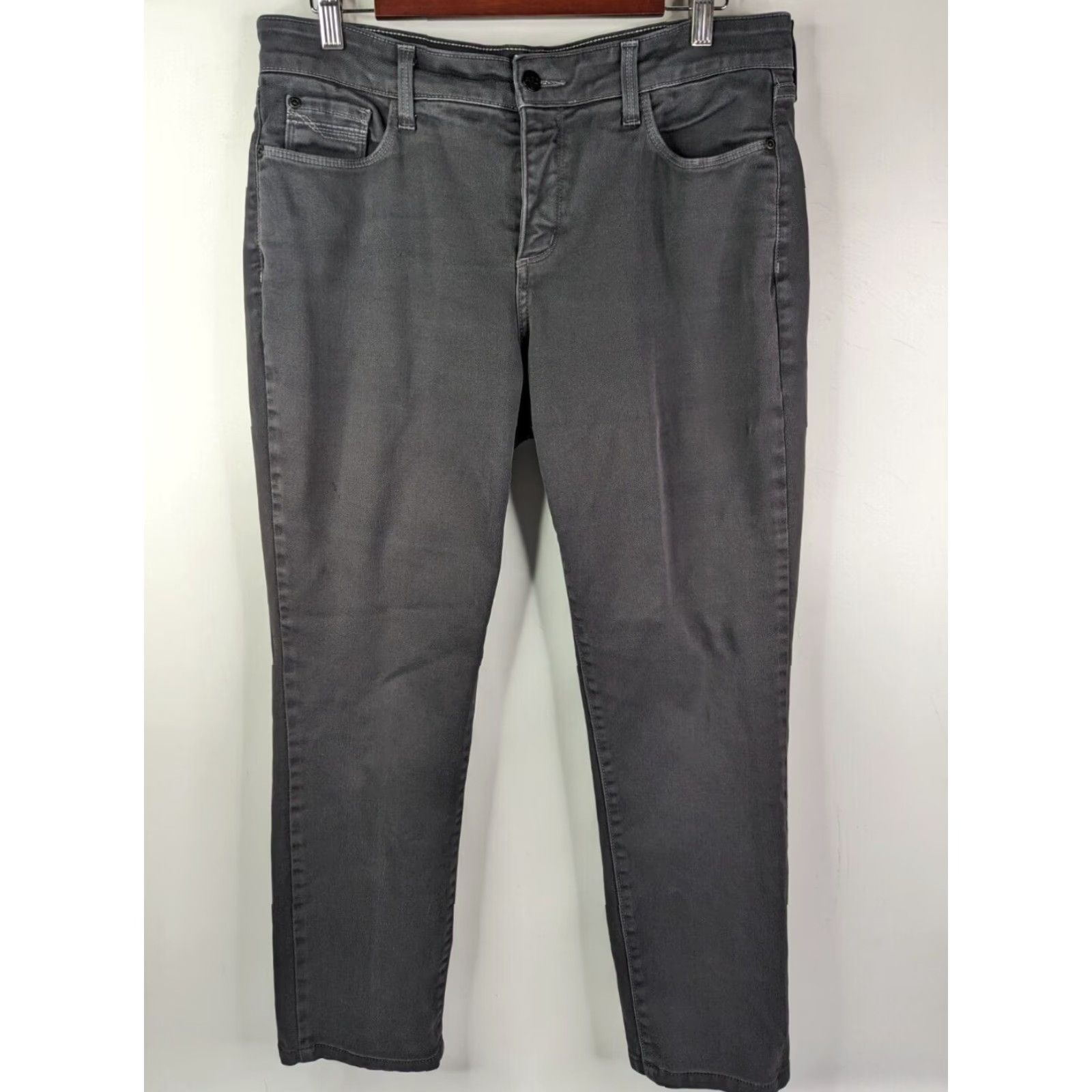 NYDJ VINTAGE NYDJ Not Your Daughters Jeans Legging Gray Denim Women's Jeans Size 10 Lift Tuck Size 32" / US 10 / IT 46 - 2 Thumbnail
